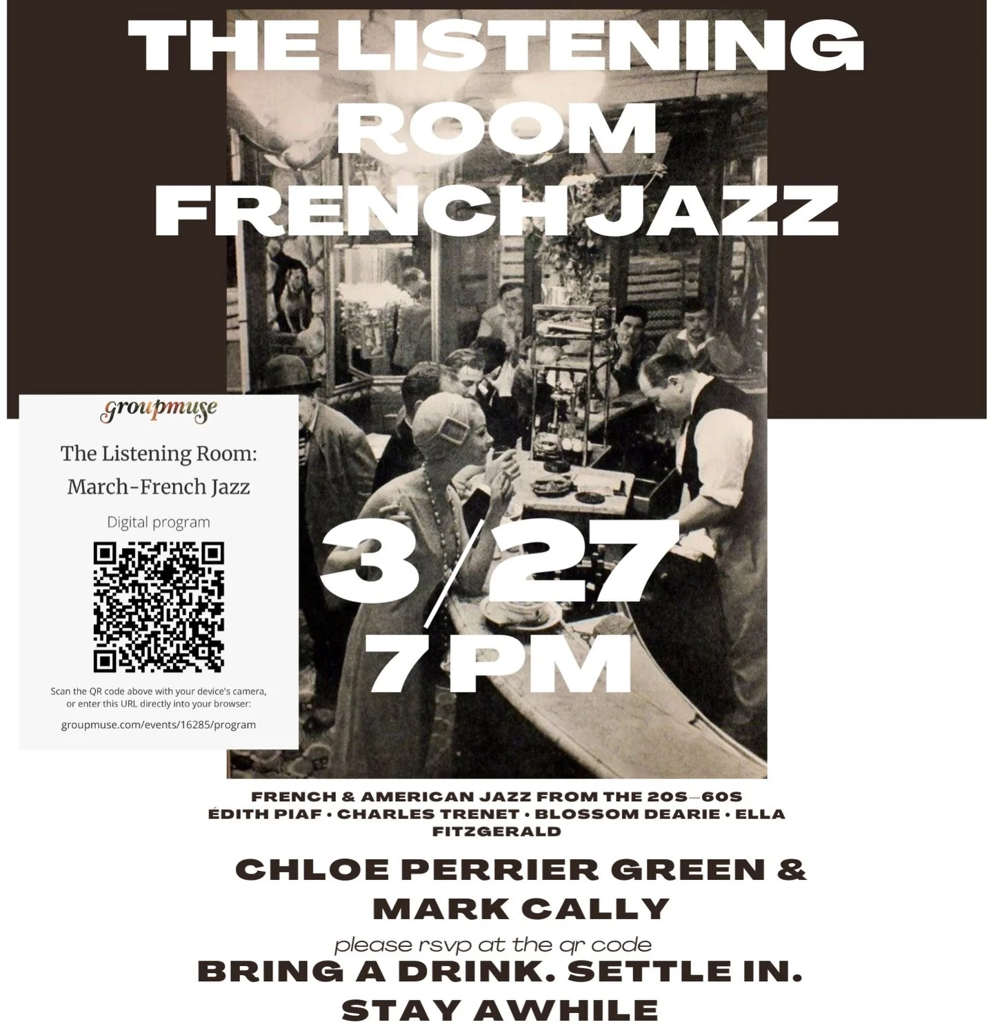 Rsvp at link in bio 🎶 @groupmuse 

we are so excited!