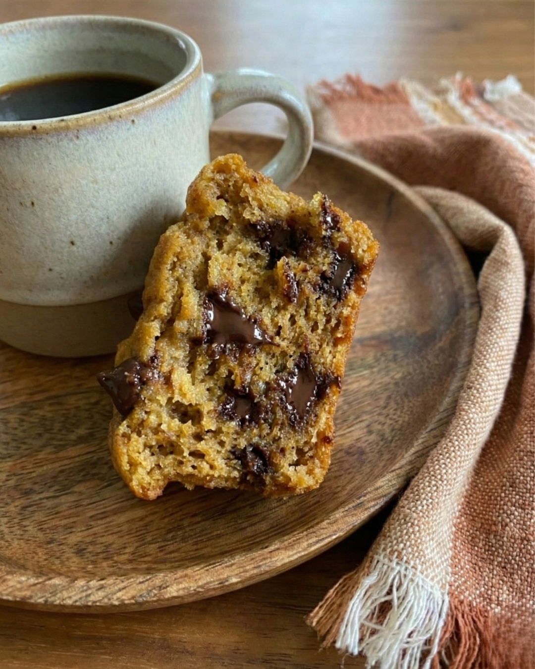 Chocolate Chip Banana Coconut Flour Muffins