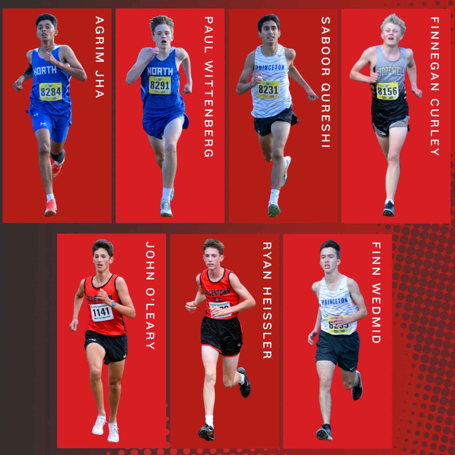 MTCA All-County Boys Selections for XC 2025