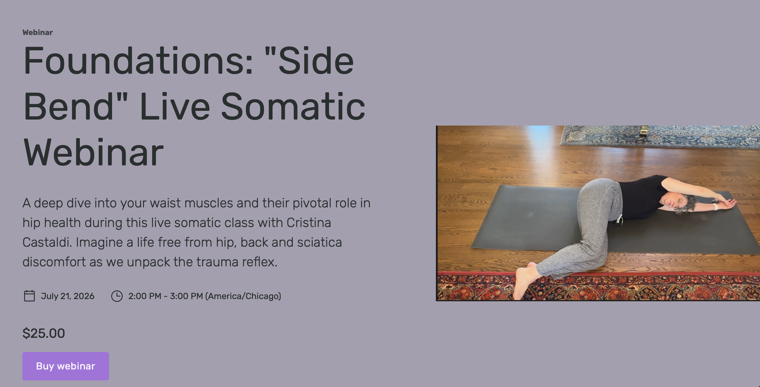 july 21st live online somatic webinar