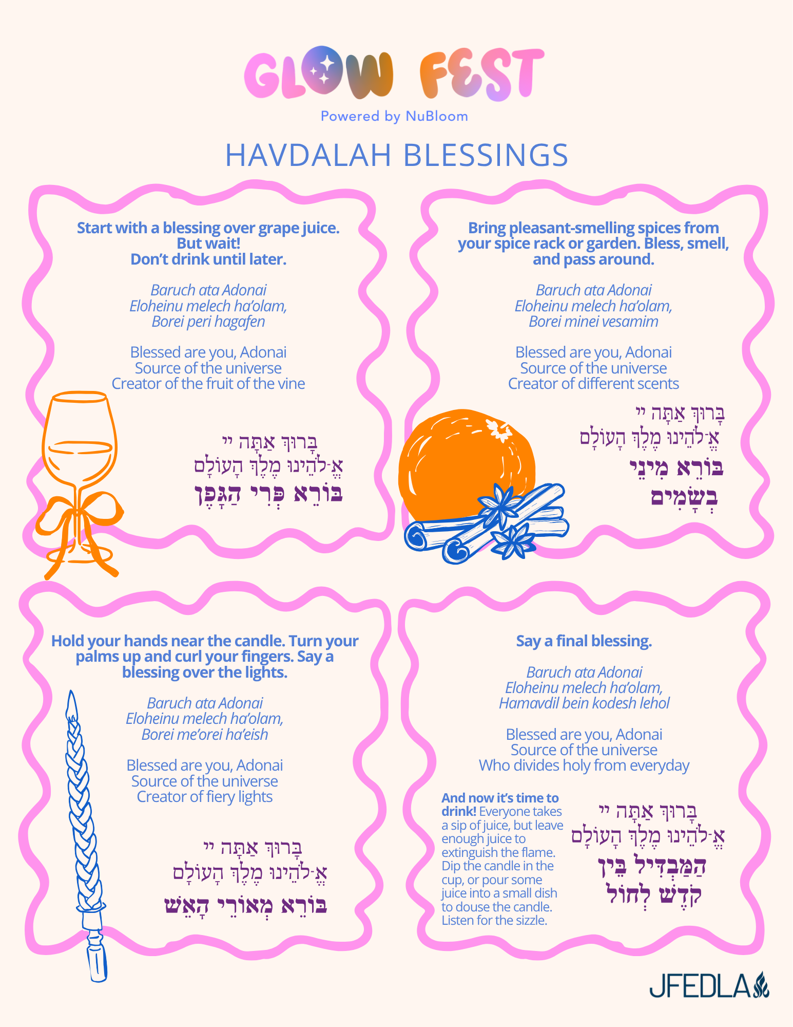 Glow Fest Havdalah Blessing
