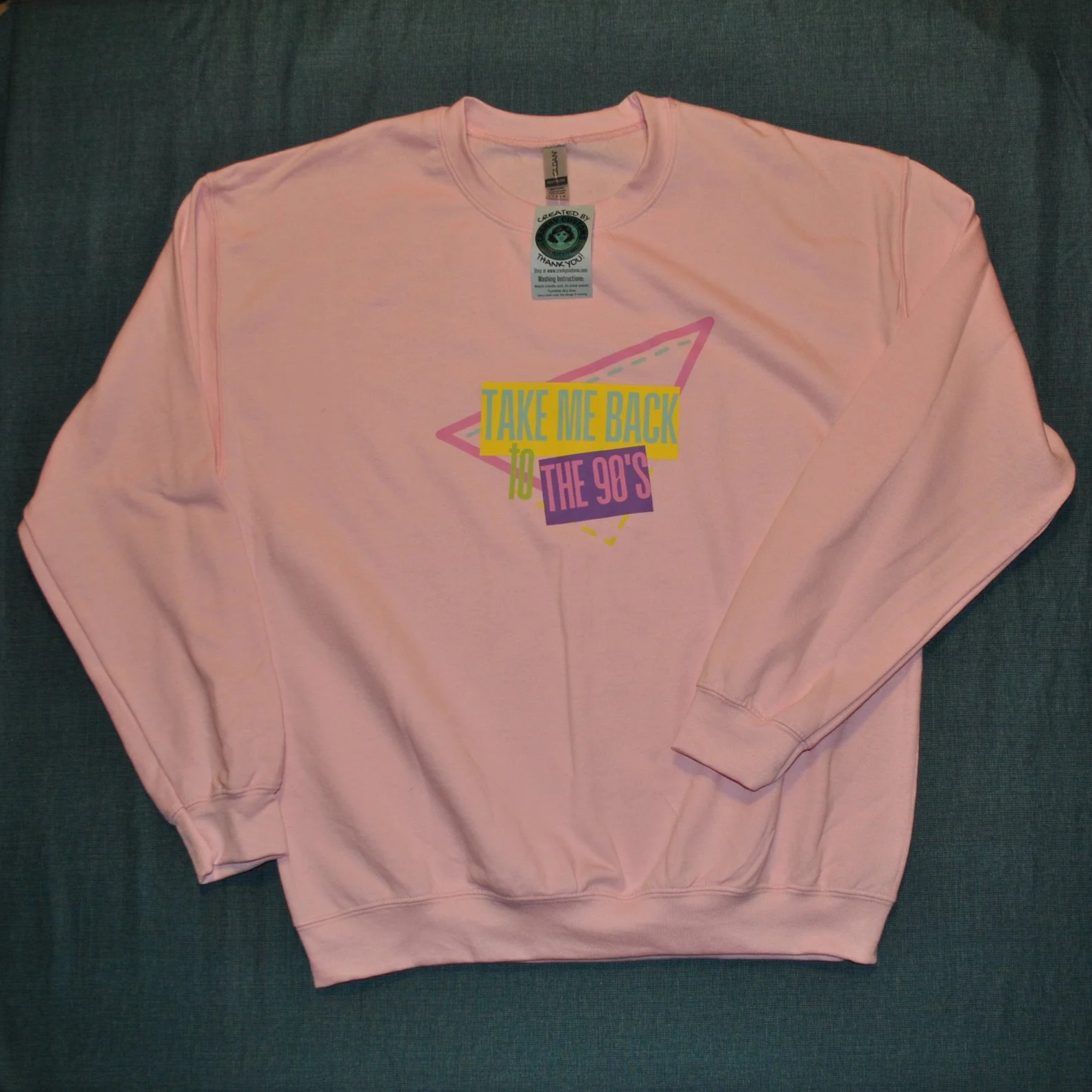 "Take me back to the 90’s" Crew Neck Sweatshirt - size LARGE