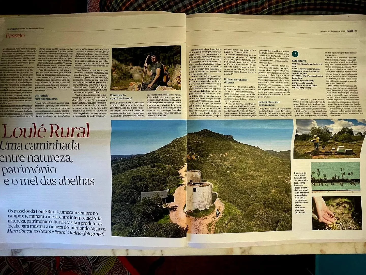 Quem leu a reportagem da Loul&eacute; Rural no jornal P&uacute;blico? 🗞️

Uma reportagem &uacute;nica que d&aacute; destaque a uma das nossas mais emblem&aacute;ticas caminhadas, na qual damos a conhecer a biodiversidade da Rocha a Pena, visitamos a