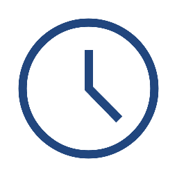 A simple clock showing the time as 3:00.