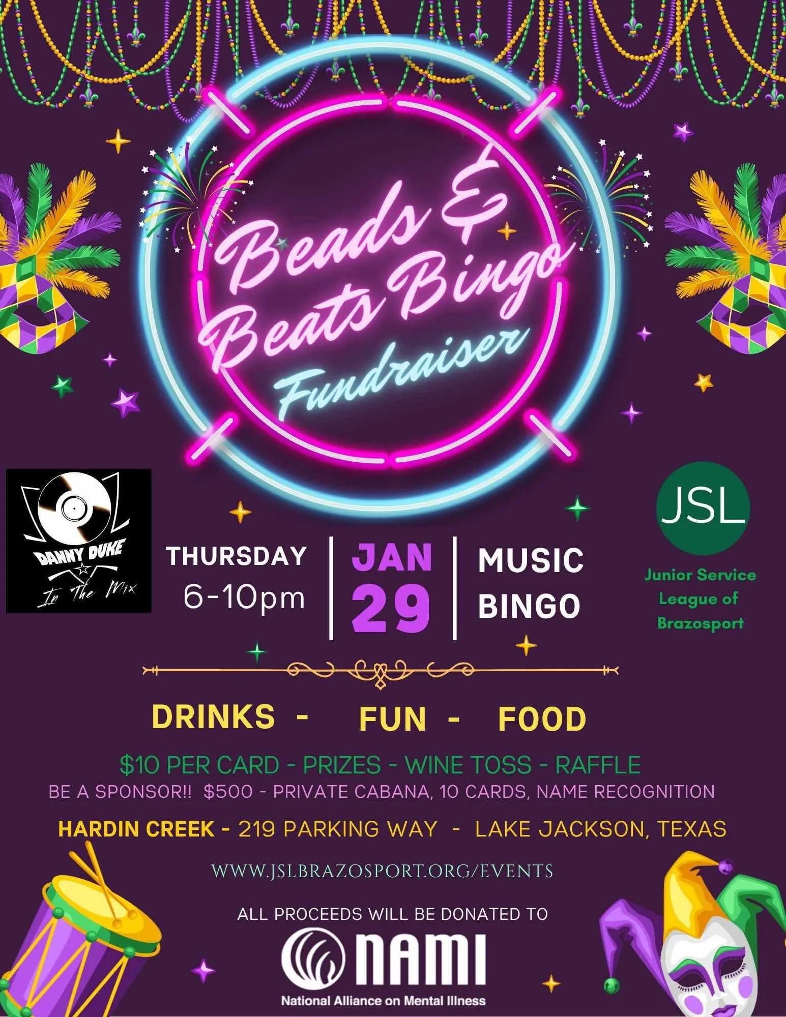 BEADS & BEATS BINGO FUNDRAISER