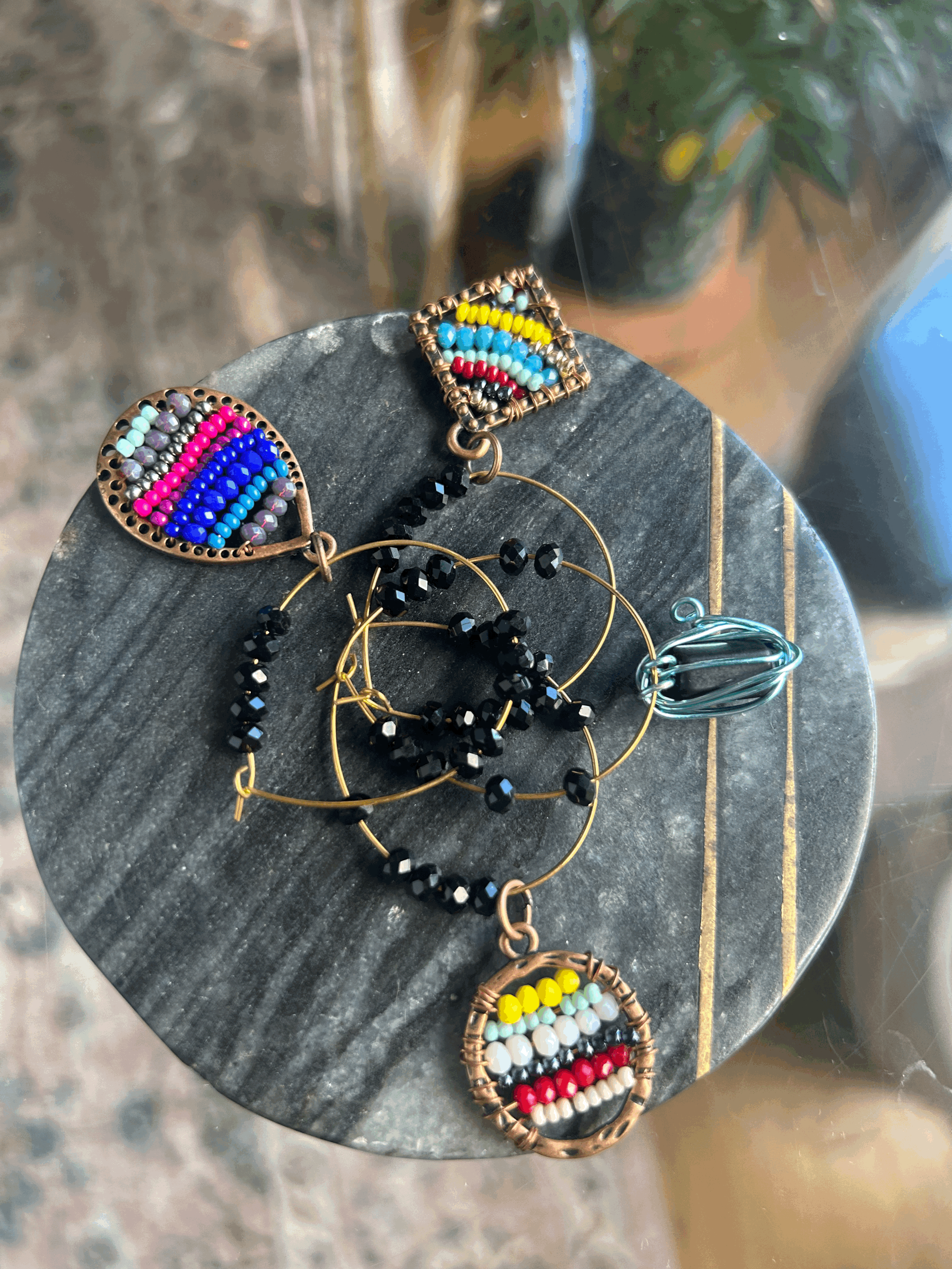 "Celebration" wine charms