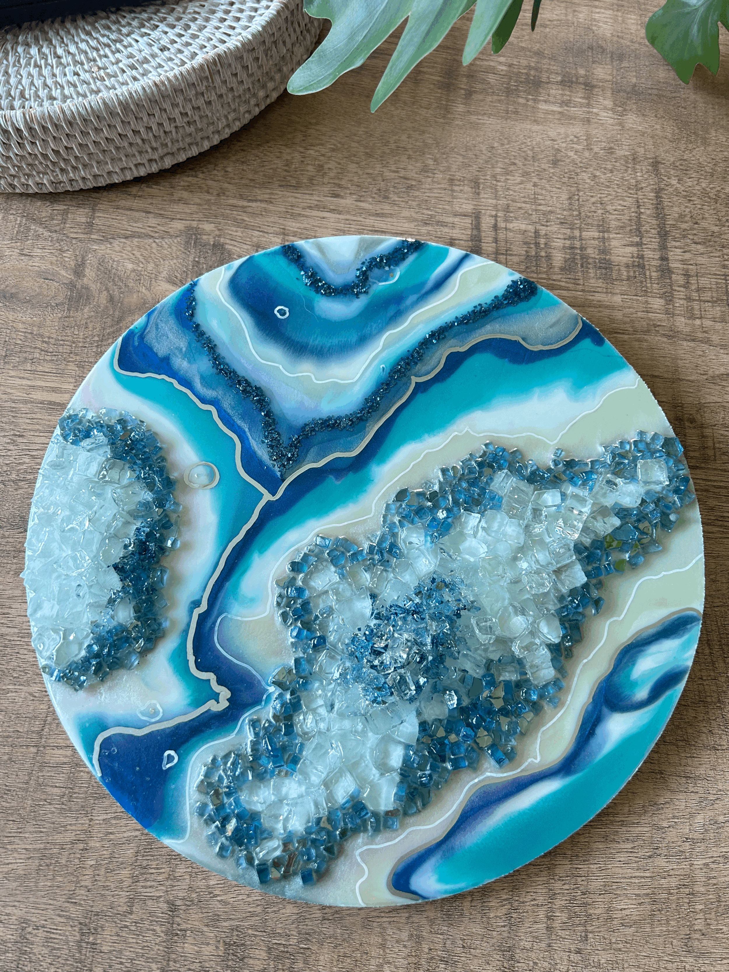 "Albertine" geode art