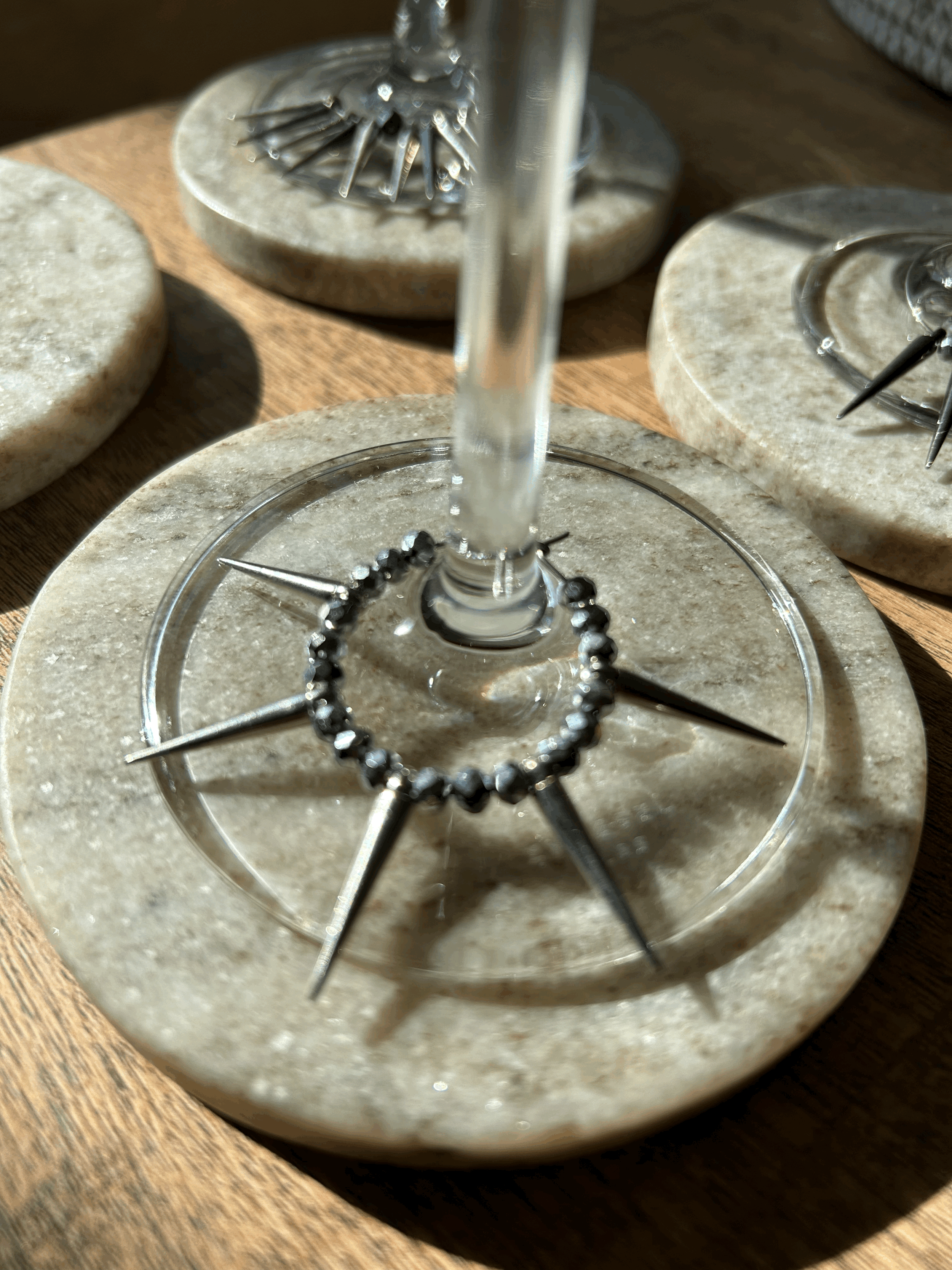 "Rock Star" wine charms