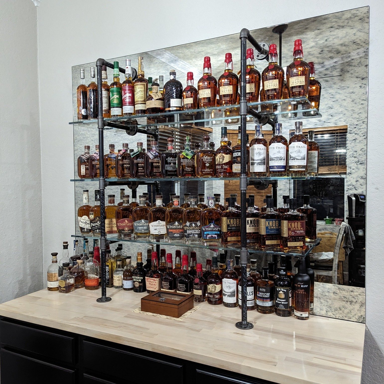 Who's ready for the weekend?! Antique mirrors can be a nice touch to your home bar to really set it apart from your buddy's. Many antique styles &amp; patterns to choose from.

 #antiquemirror #homebar #homebartender