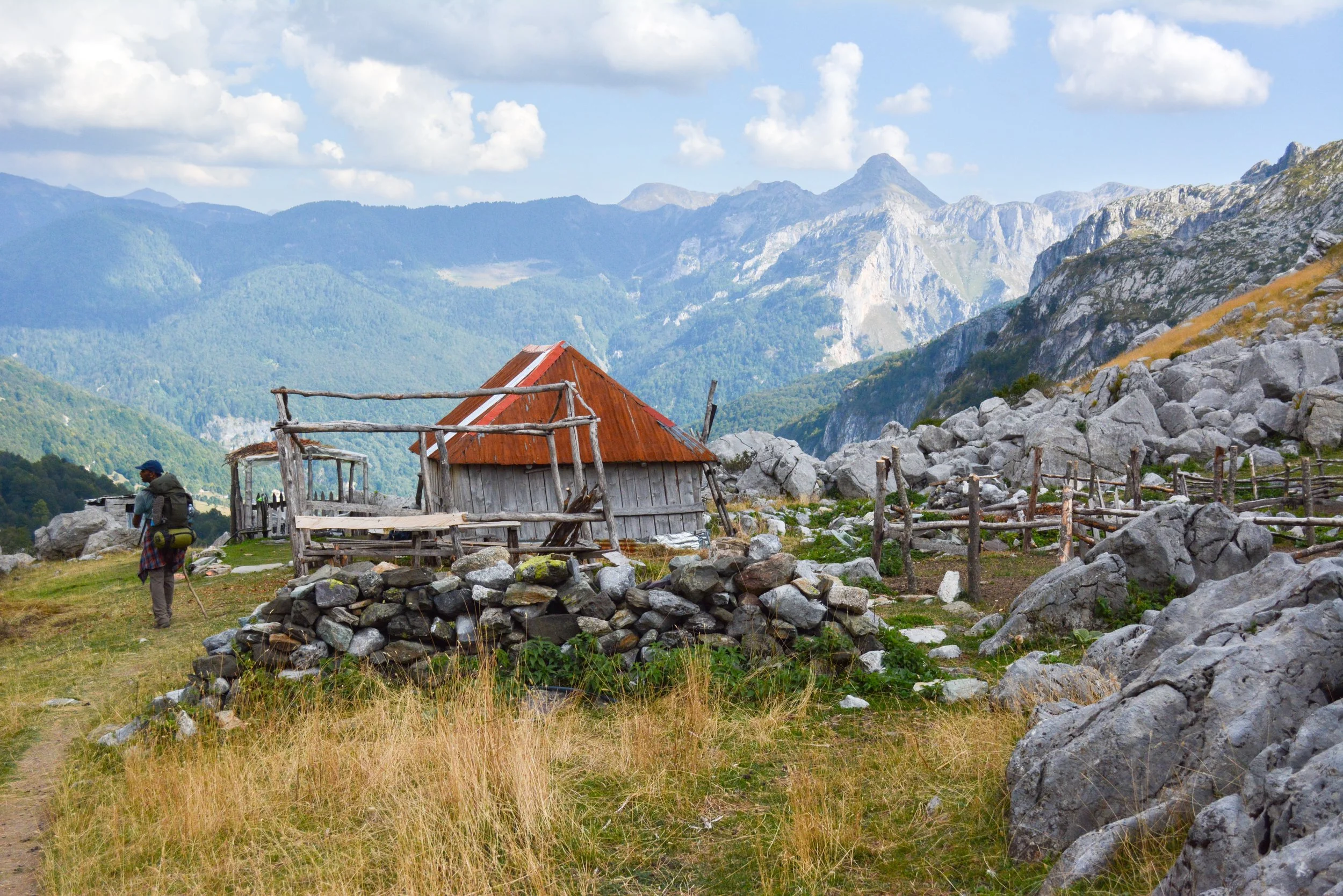 Refreshment Stop for Hikers en Route from Valbone