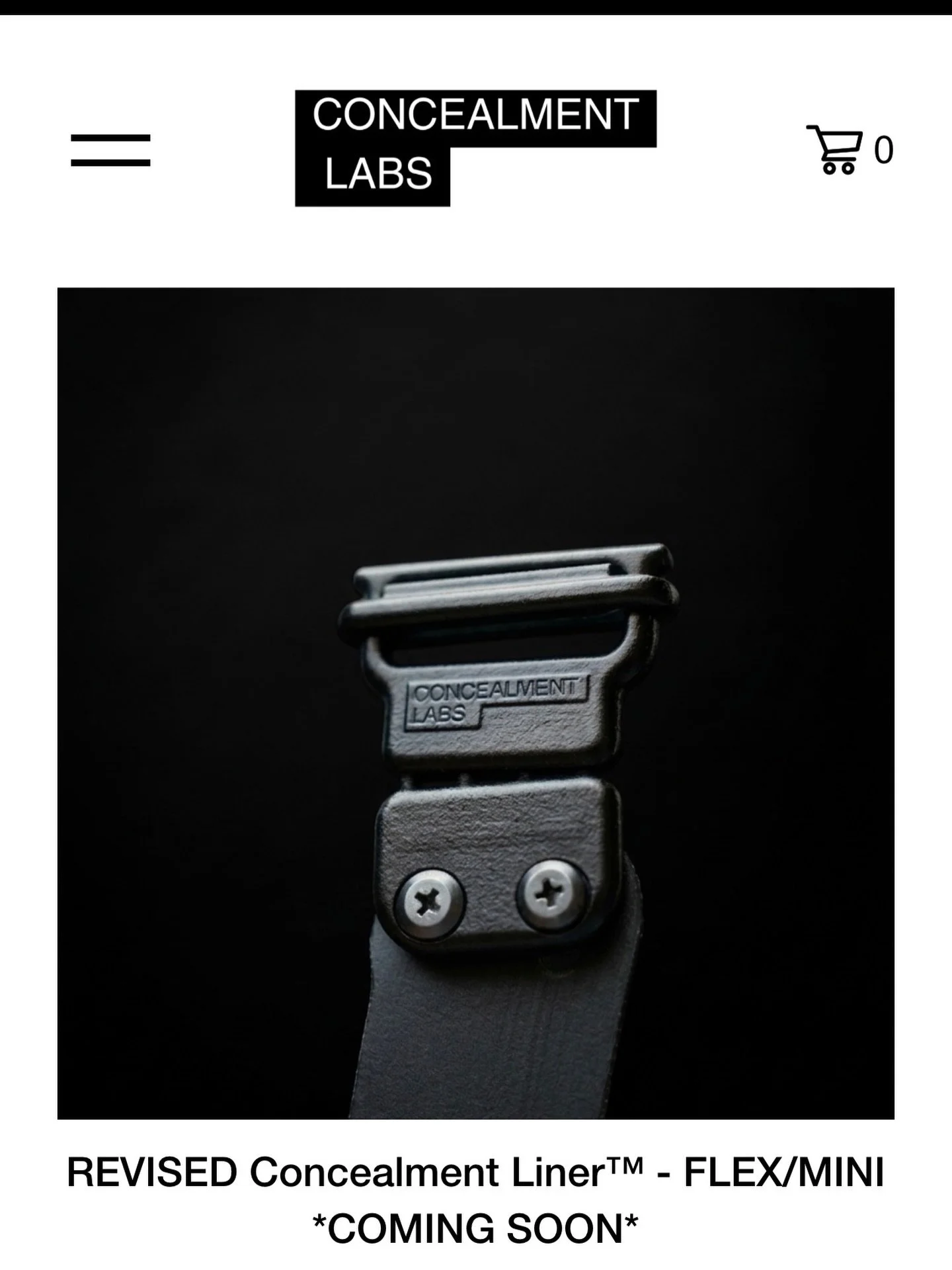 Revised Concealment Liner Lineup Inbound

**Estimated First Week Of April 2026**

*Pricing available on release date*

Introducing the second generation of concealment solutions from Concealment Labs.

Remolded with a dual screw system built to stay 