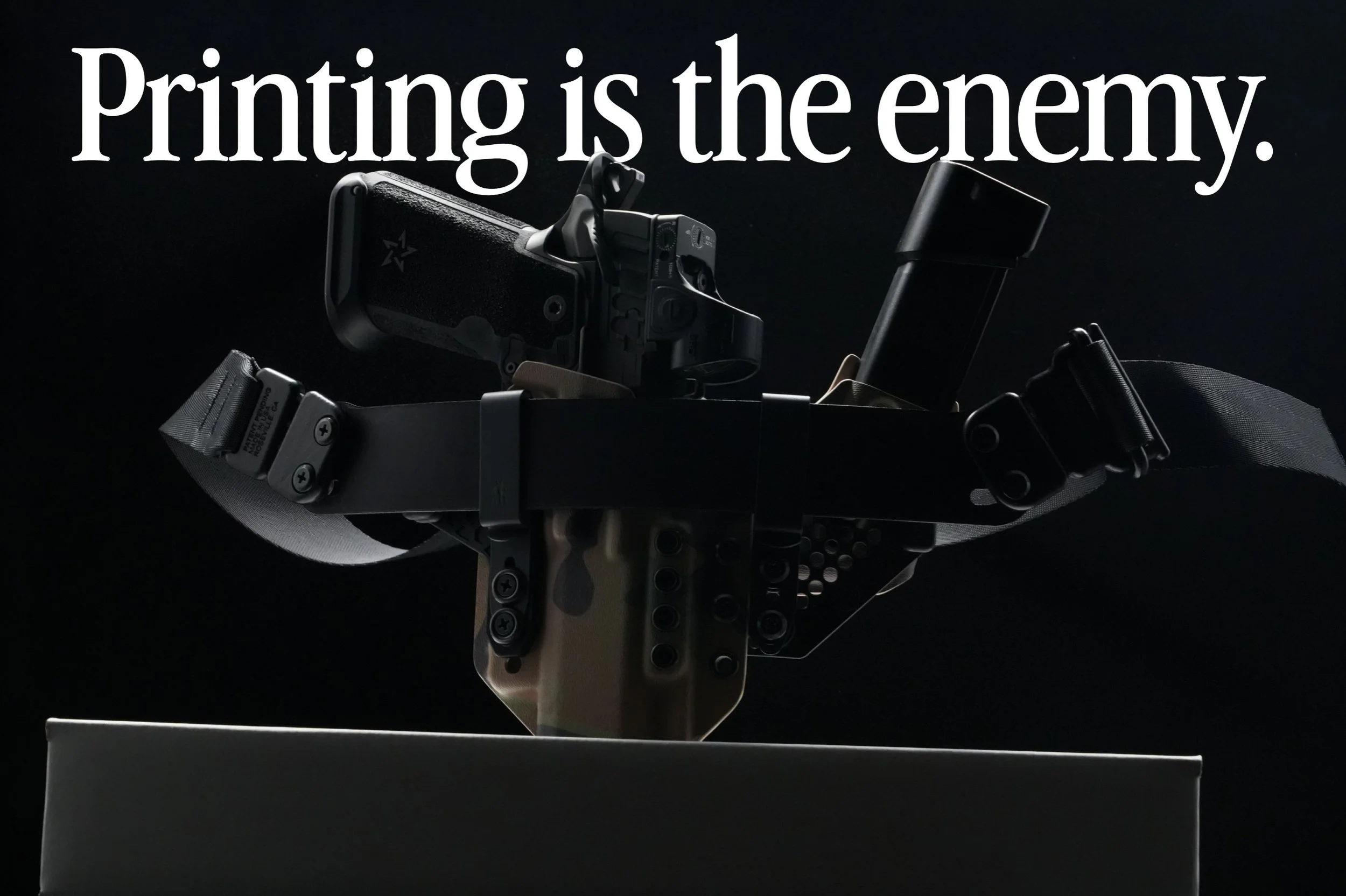 We hate printing.

Patent Pending | Veteran Owned | Made in USA

concealmentlabs.com