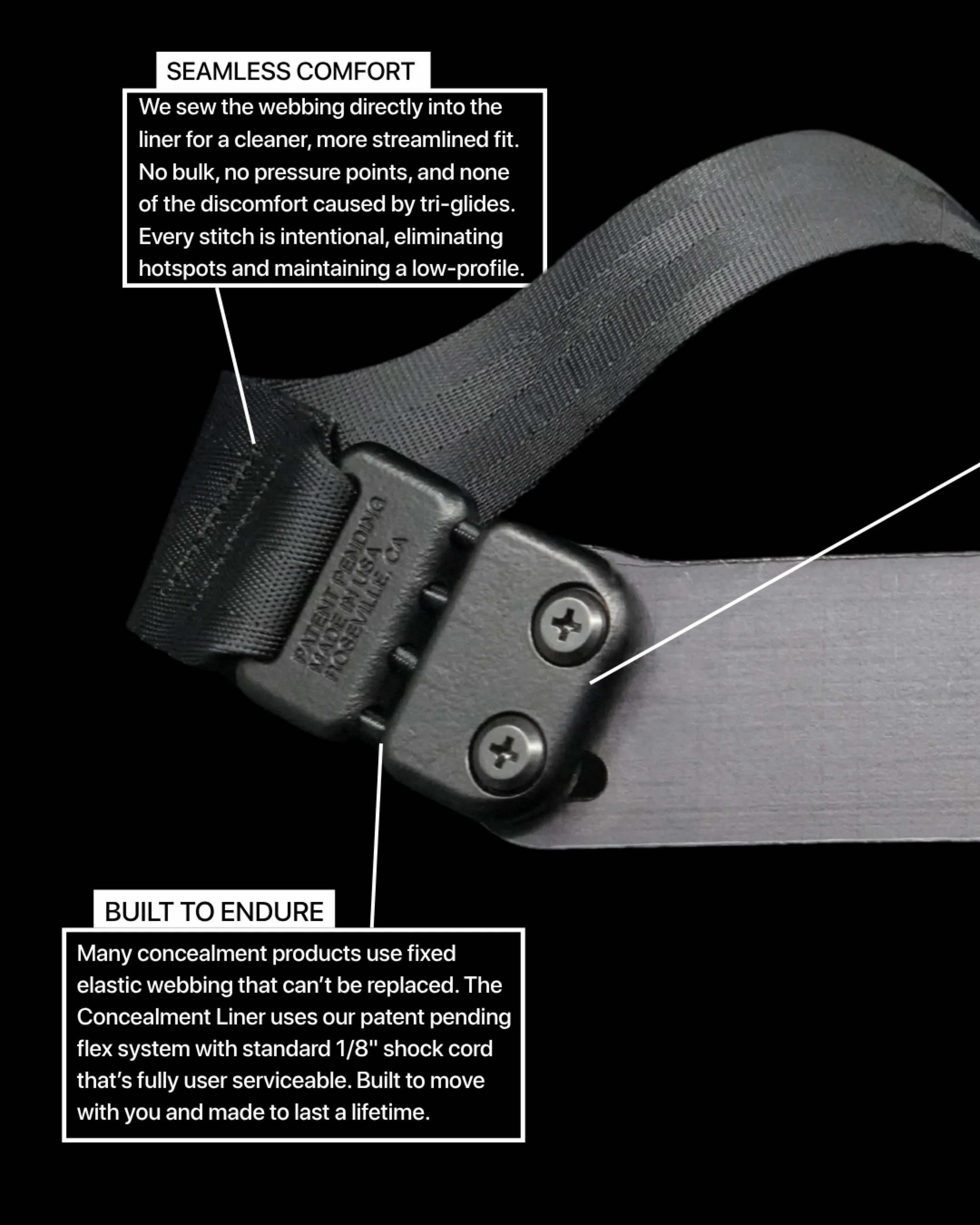 Created this because we are obsessed with concealed carry. 

Patent Pending | Made in USA | Veteran Owned

Learn more at concealmentlabs.com