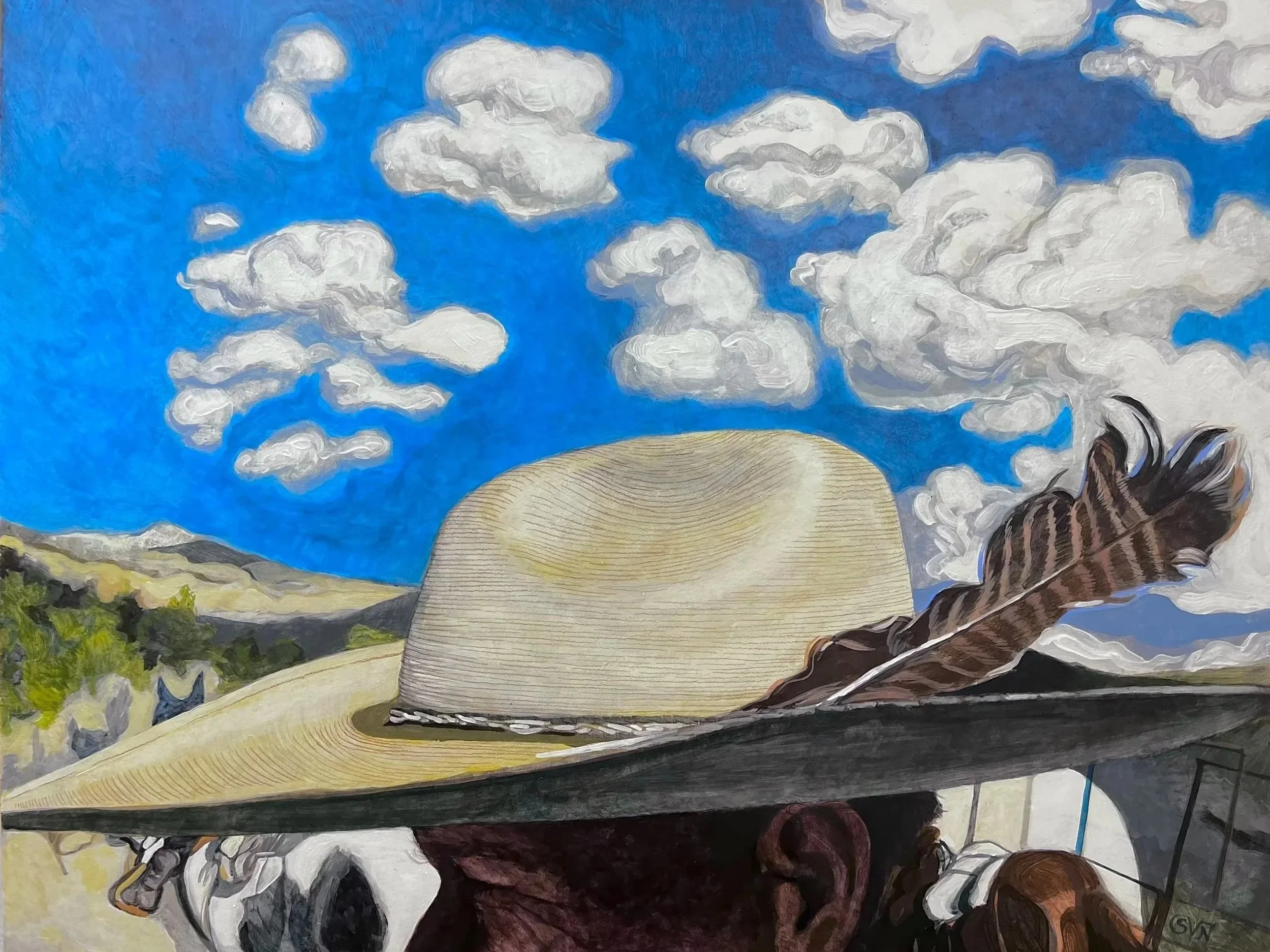 Cover, Acrylic on Wood Panel, 2026