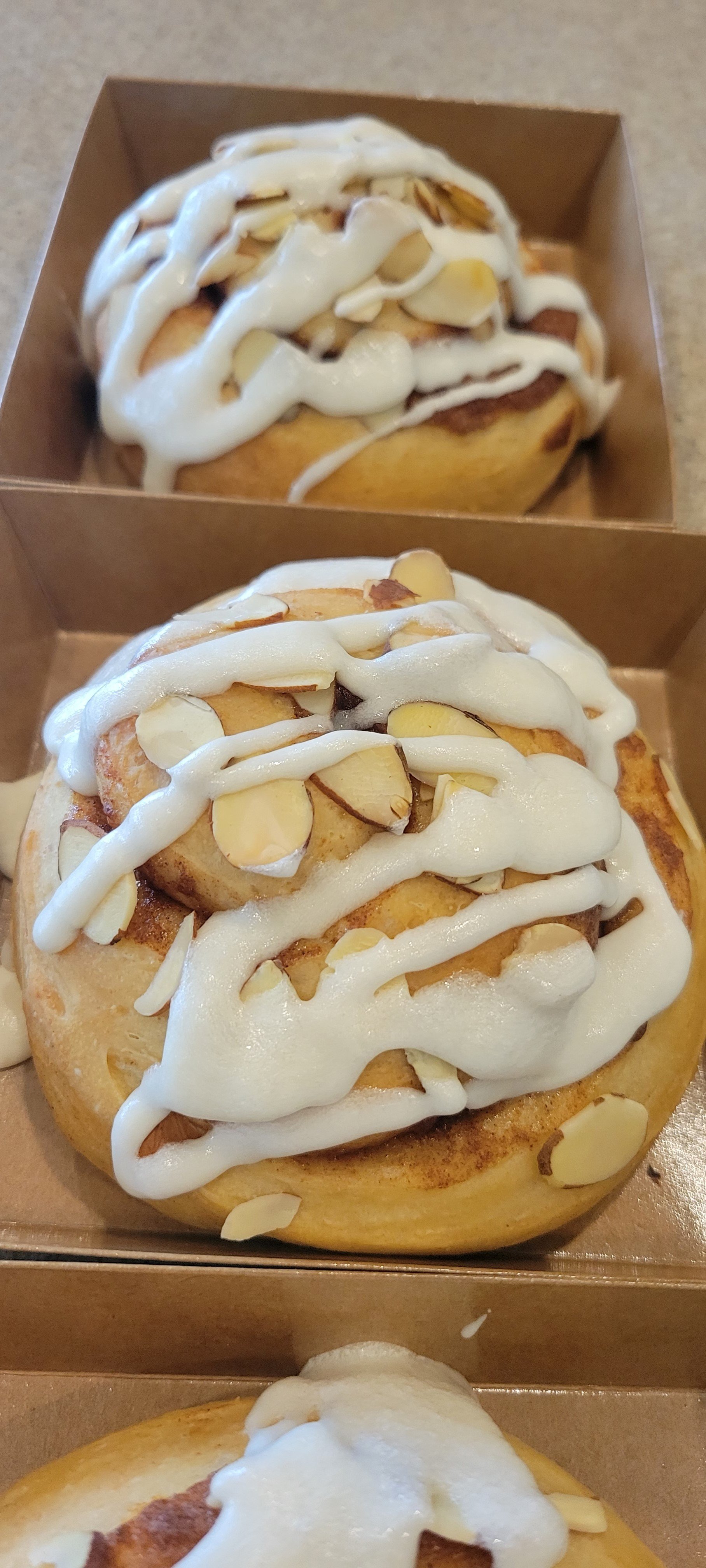 Single Almond Cinnamon Bun
