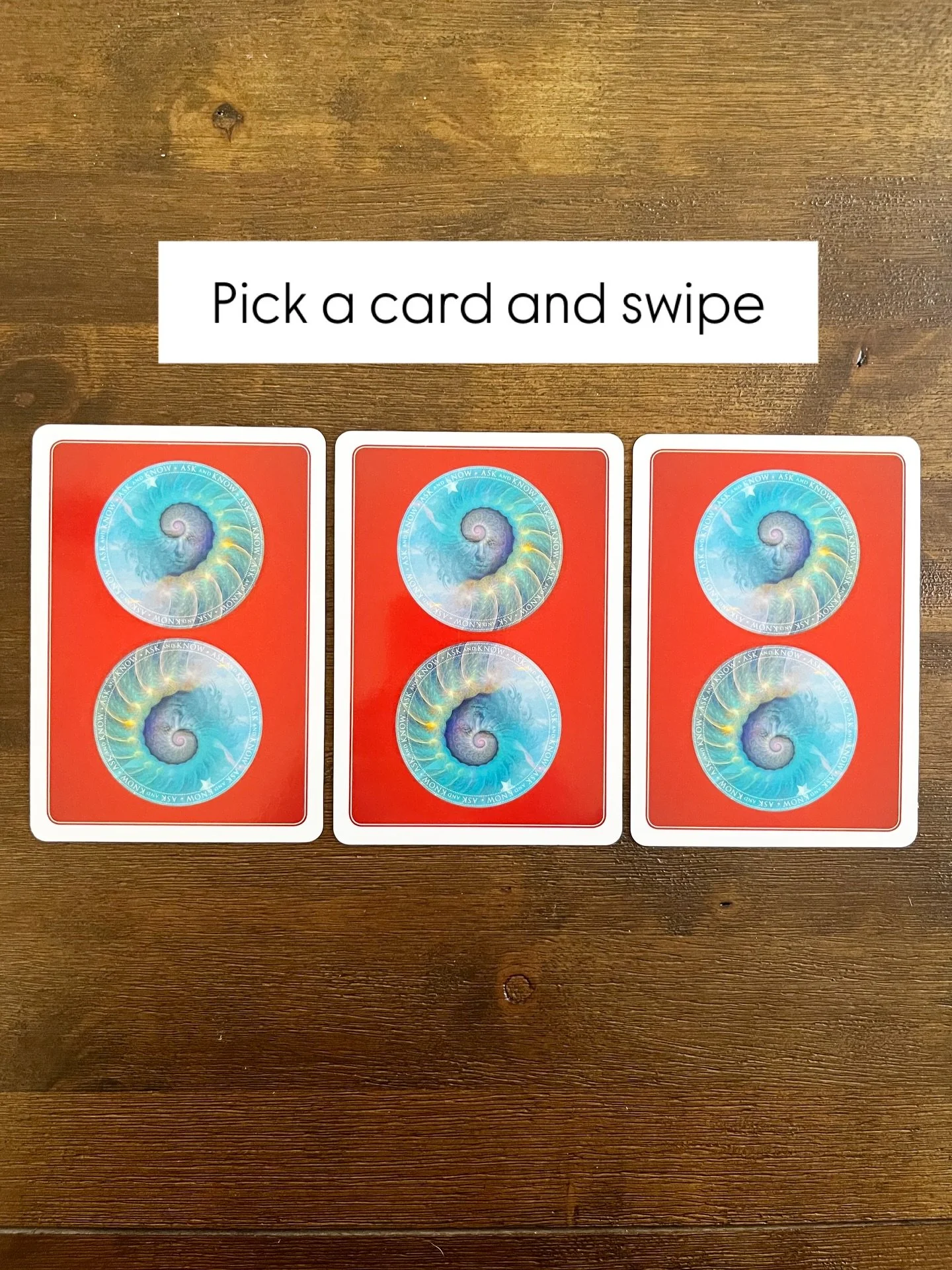 Pick a card and swipe to see what you got!

1. There is someone in Spirit who wants you to forgive yourself or someone else &mdash; sit with that message and see what is coming up for you.

2. Those people who love you - and those you love - are impa