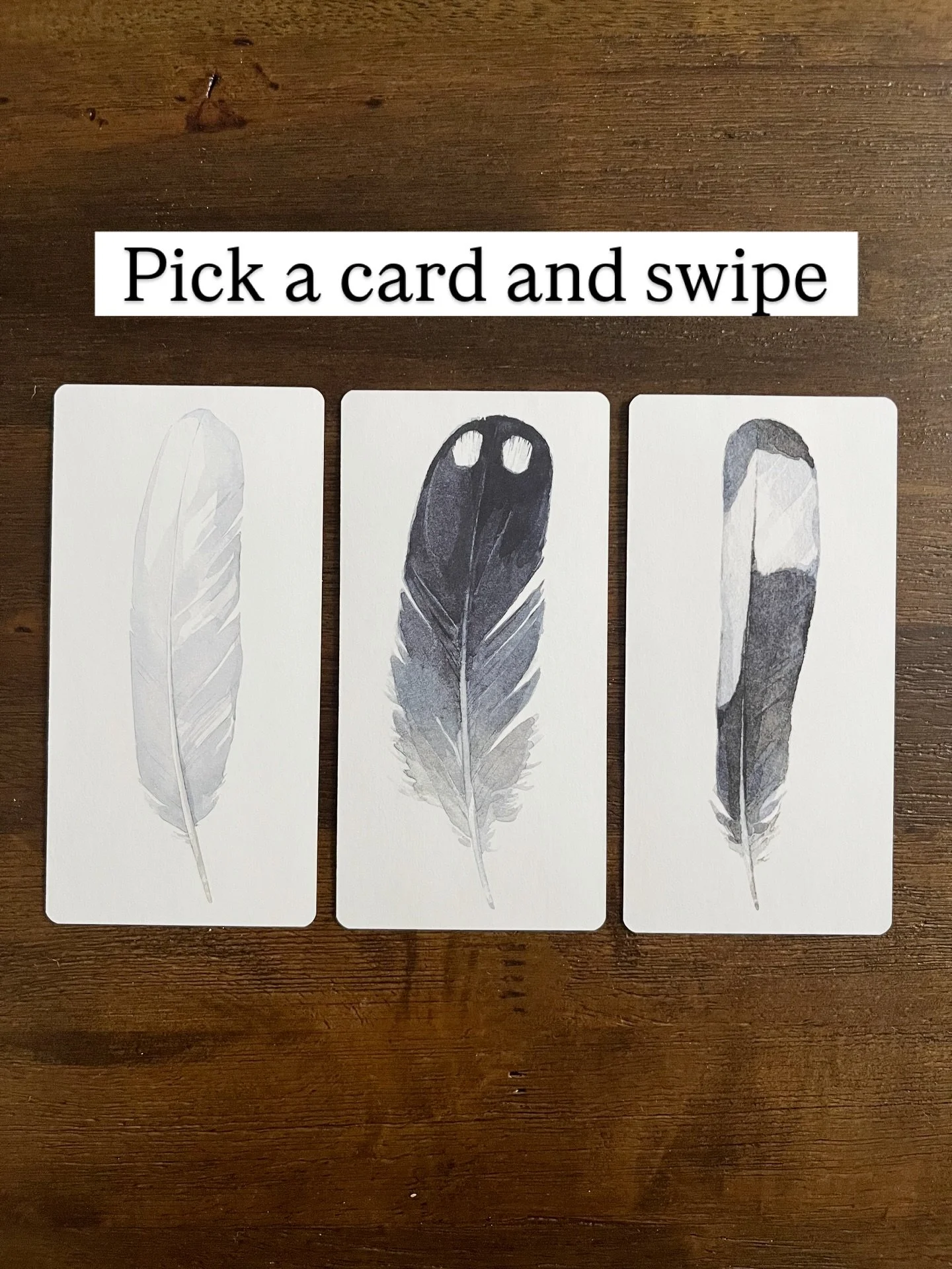 Pick a card and swipe to see what you got!

1. Today, look no further than your inner wisdom. You already know the answer.

2. You will be getting messages in your dreams in the next few nights, so pay attention and write things down!

3. Going outsi