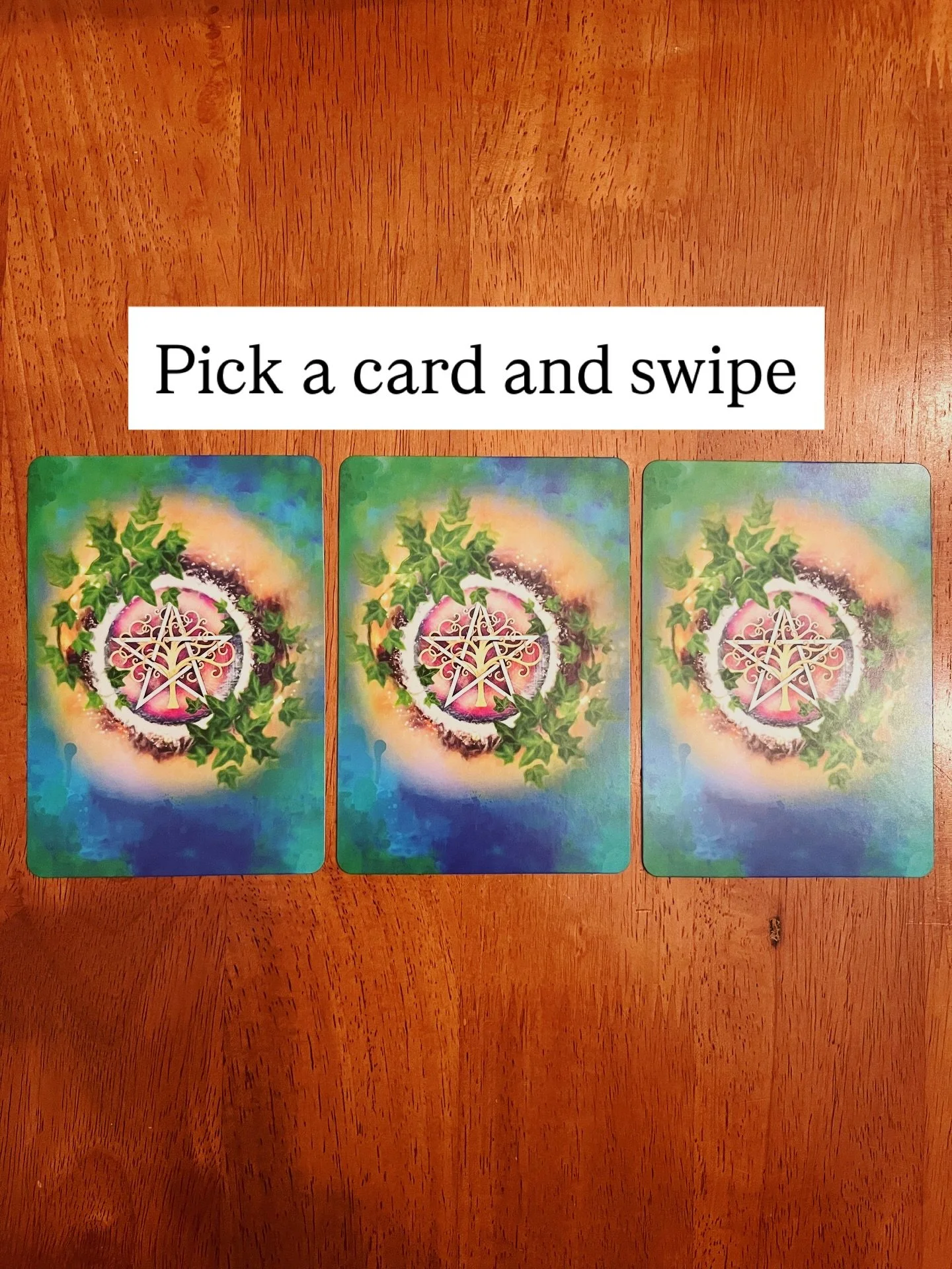 Pick a card and swipe to see what you got!

1. It&rsquo;s time to refresh your energy and call in the new!! Byebye to the stuff that drains you.

2. There is something you are not fully trusting. Think about why and use your intuition to figure out h