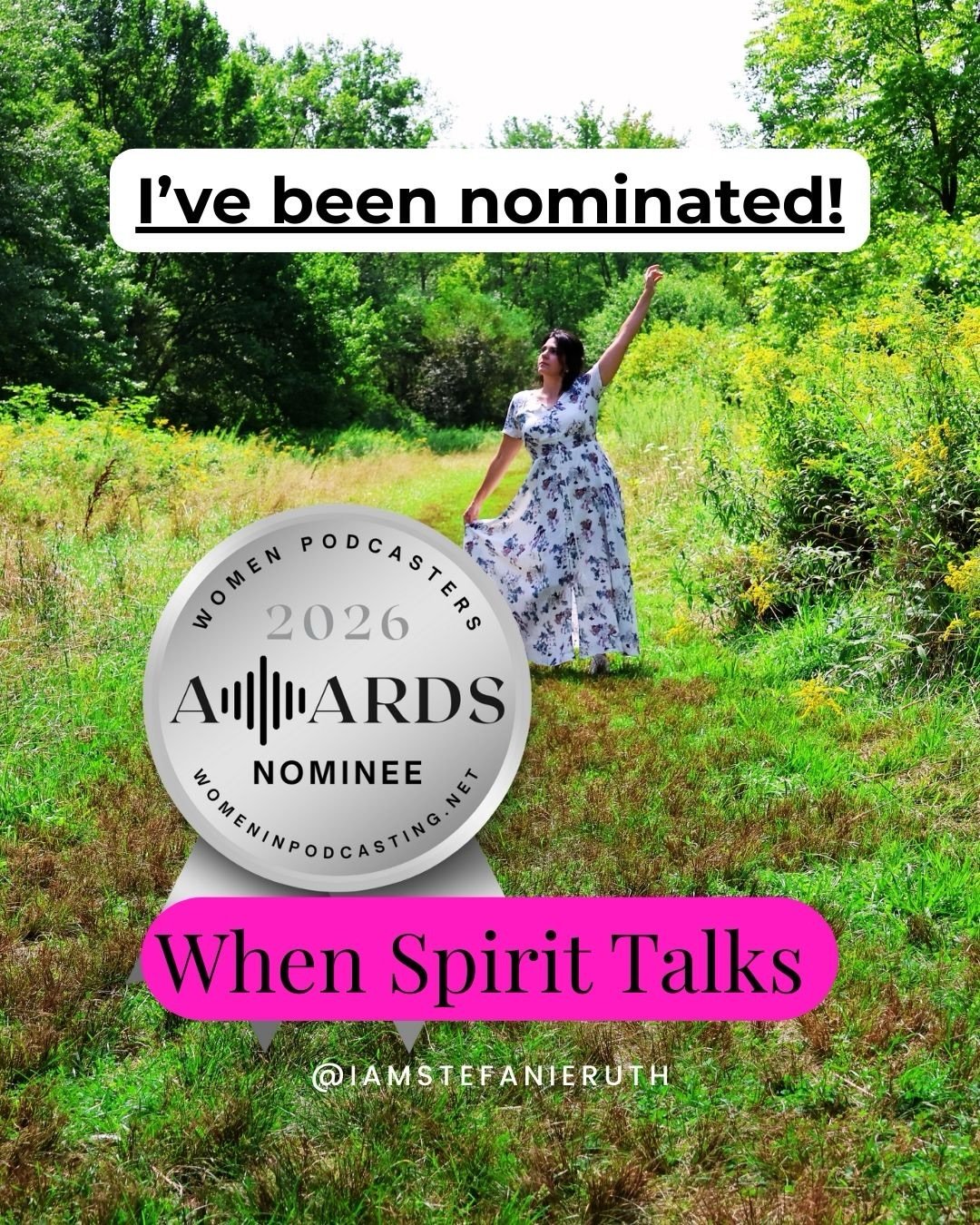 🎉 I&rsquo;m thrilled to announce that I am a nominee in this year&rsquo;s Women Podcasters Awards!

The purpose of the Women Podcasters Awards is to elevate women&rsquo;s voices globally and within the podcasting industry.

Voting is open now until 