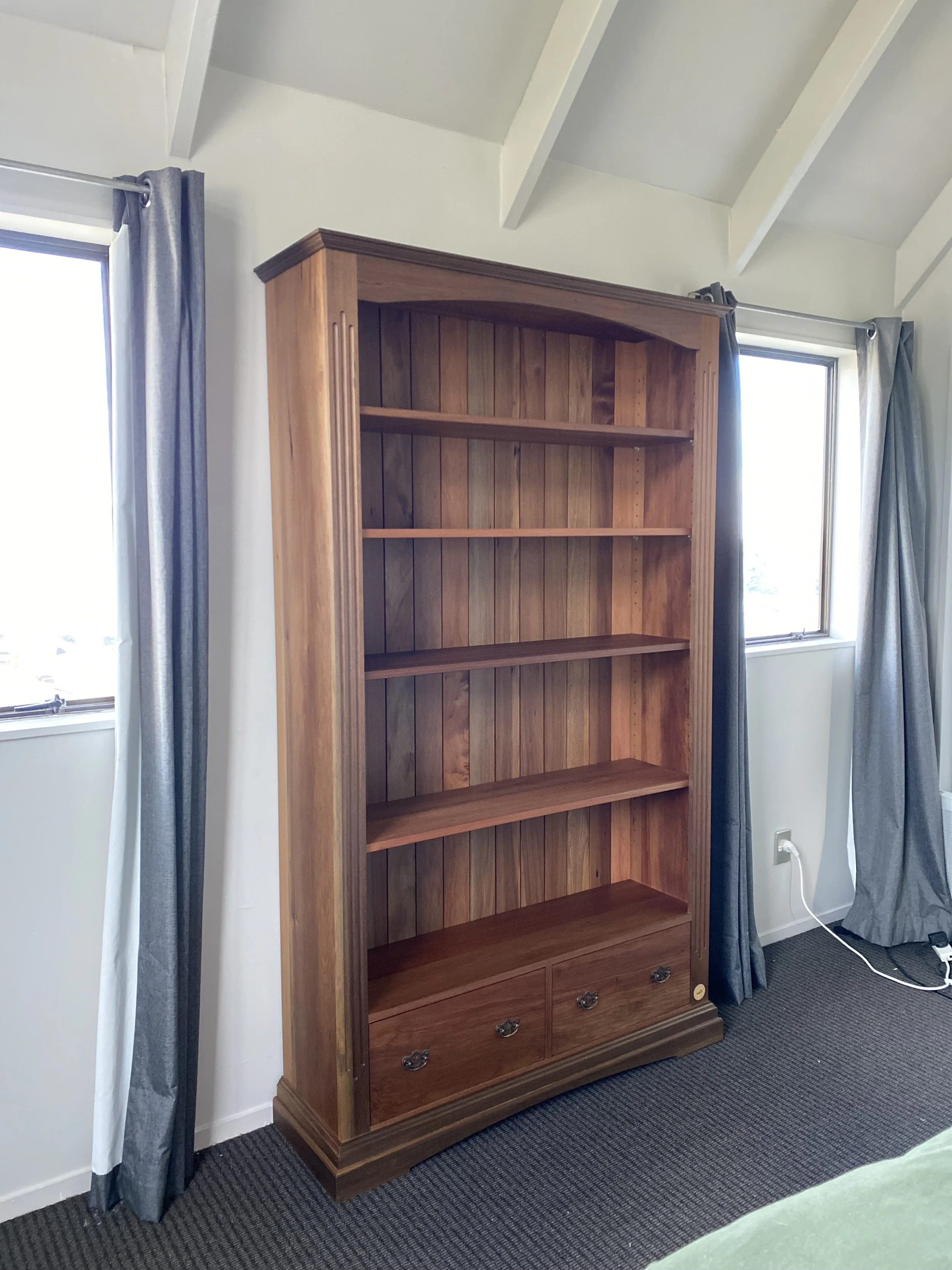 The Dovetailed Archive - Heart Totara Bookshelf
