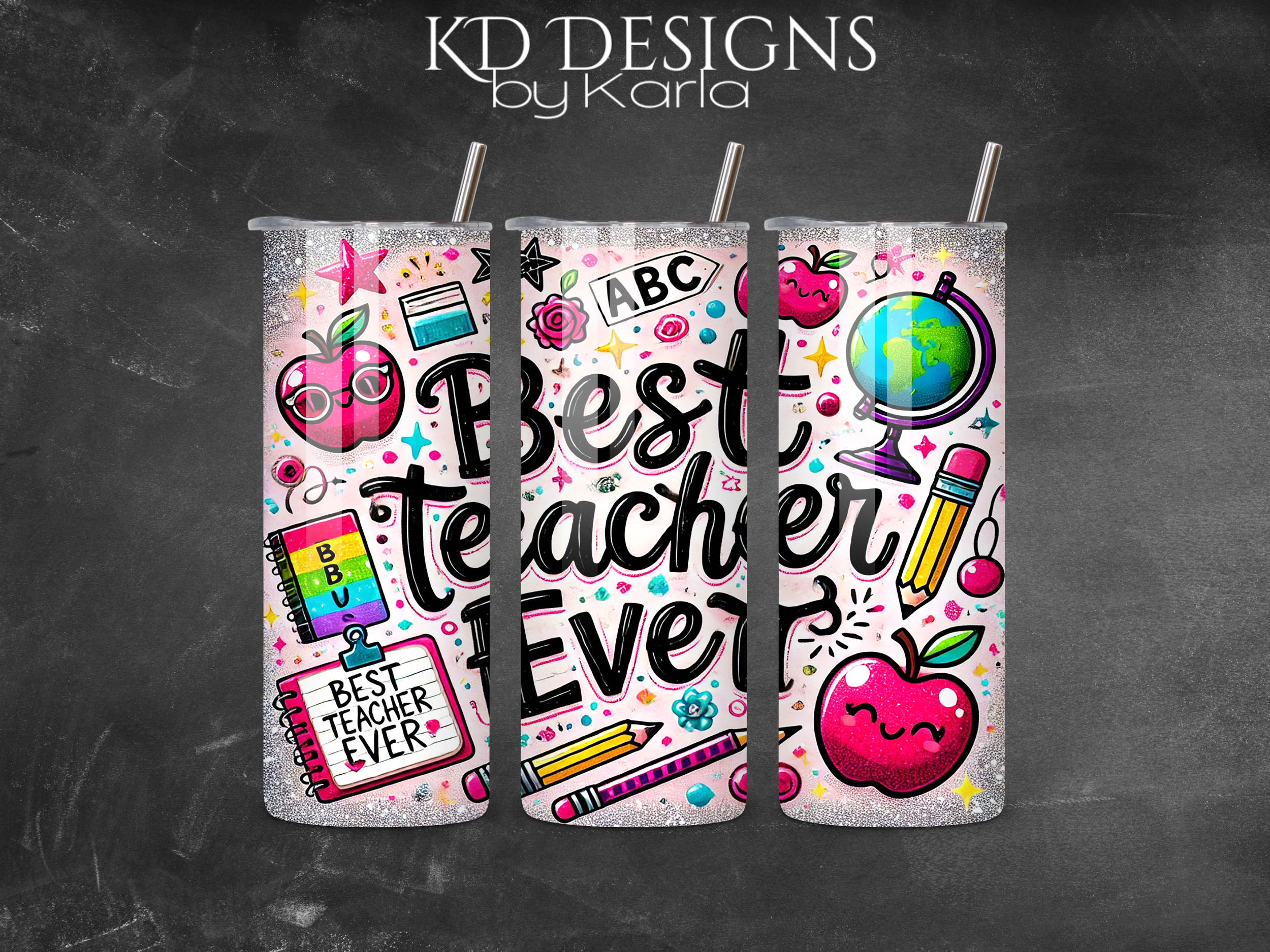 Best Teacher Ever 20 oz Tumbler