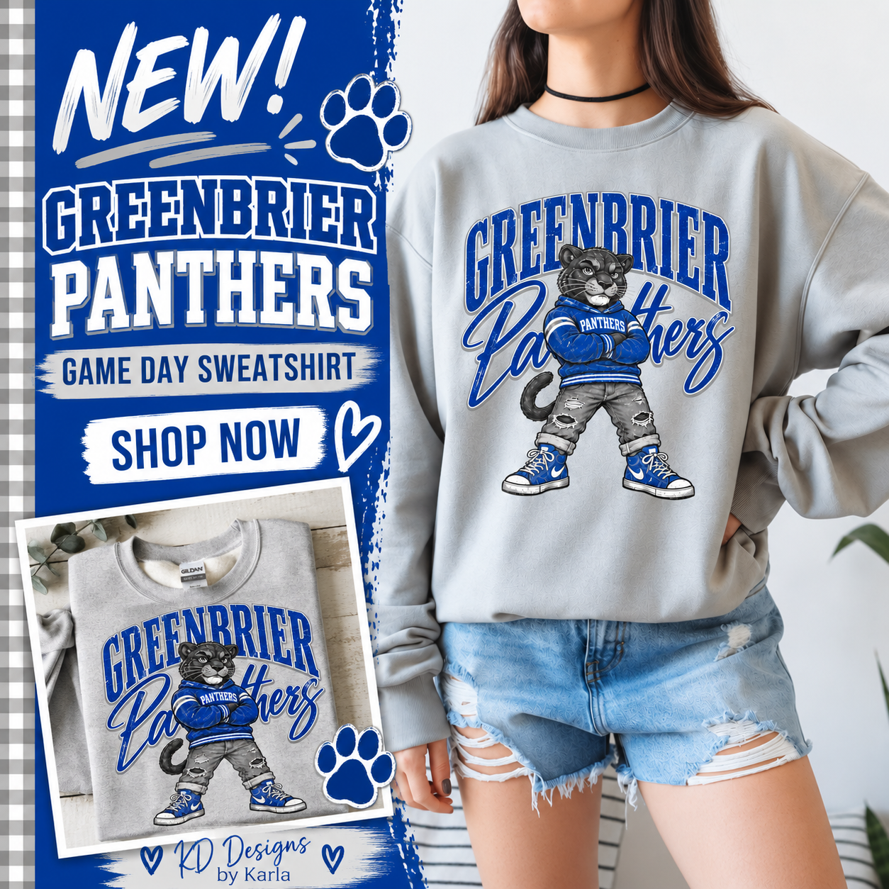 Greenbrier Panthers Game Day Sweatshirt