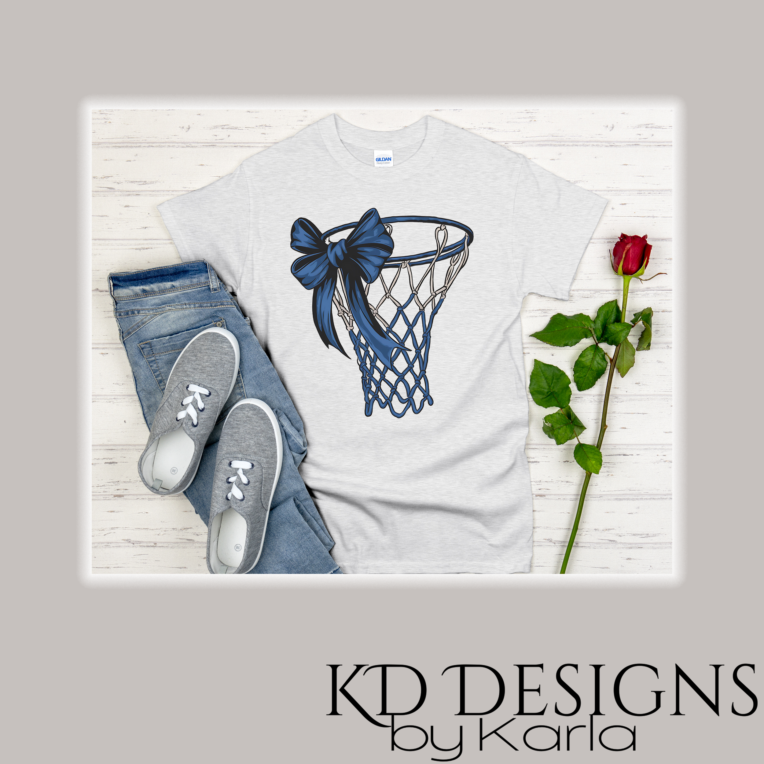 Gildan 5000 Ash basketball goal blue bow1.png