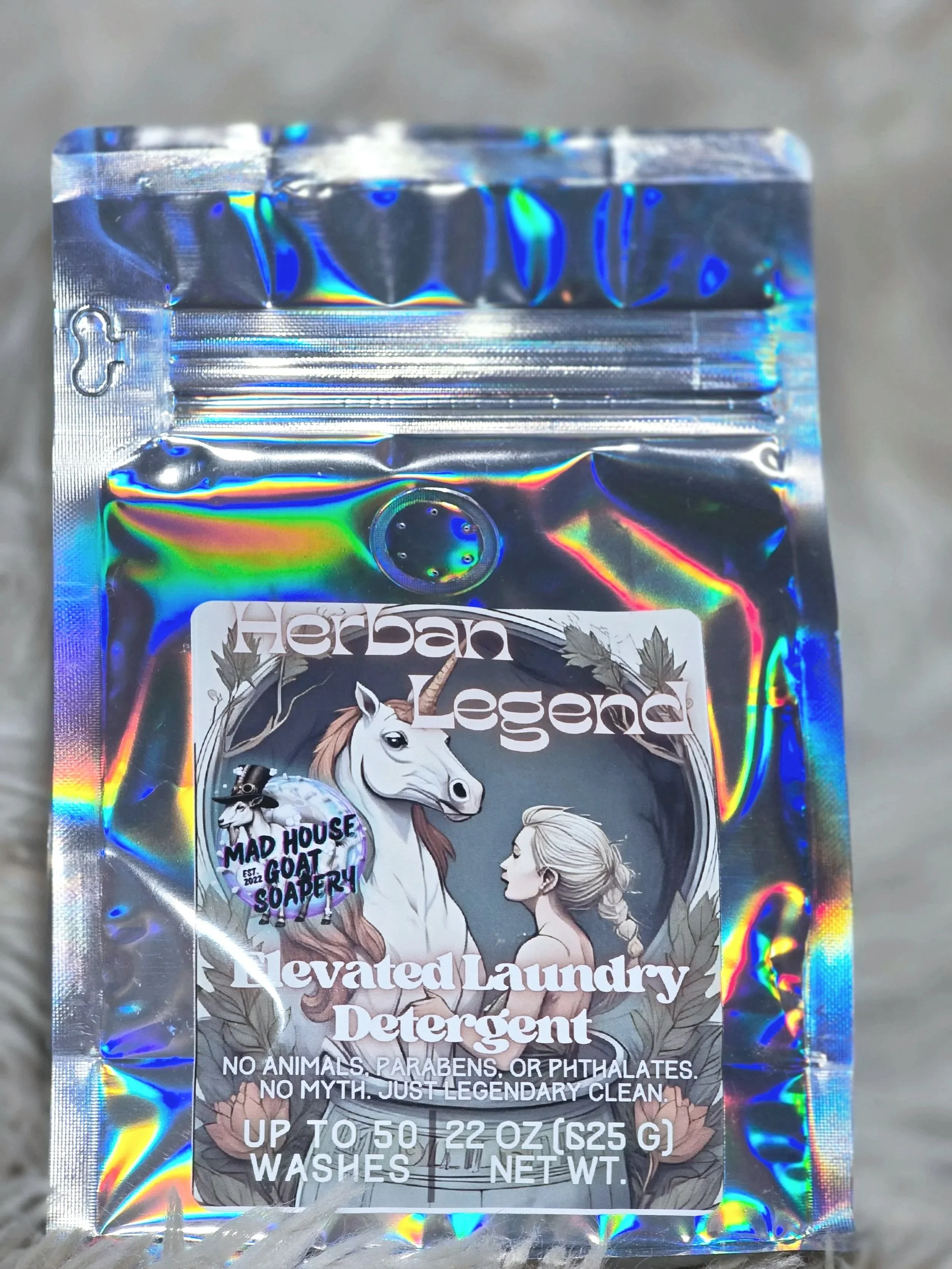 Herban Legend Vegan Laundry Powder - up to 50 Loads -- 1.38 lb  (625g)