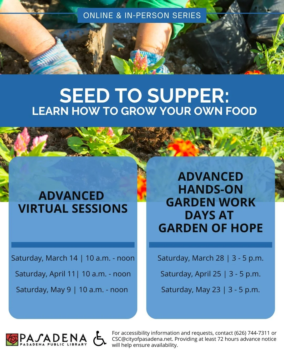 Seed to Supper Advanced Cohort