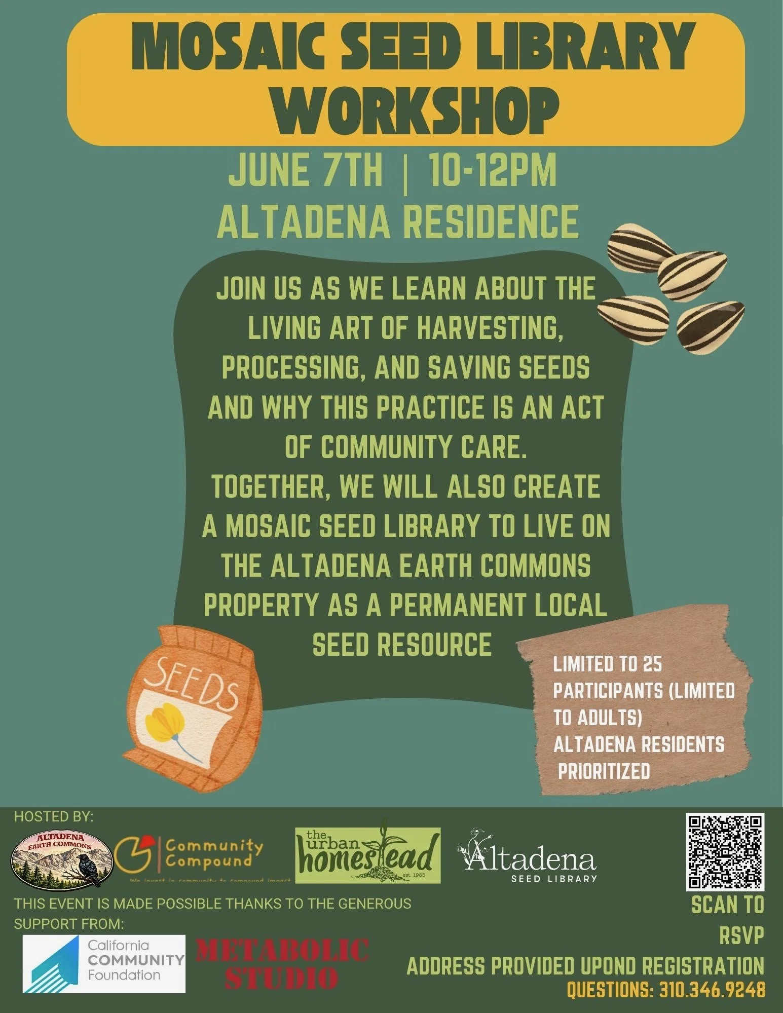 Mosaic Seed Library Workshop