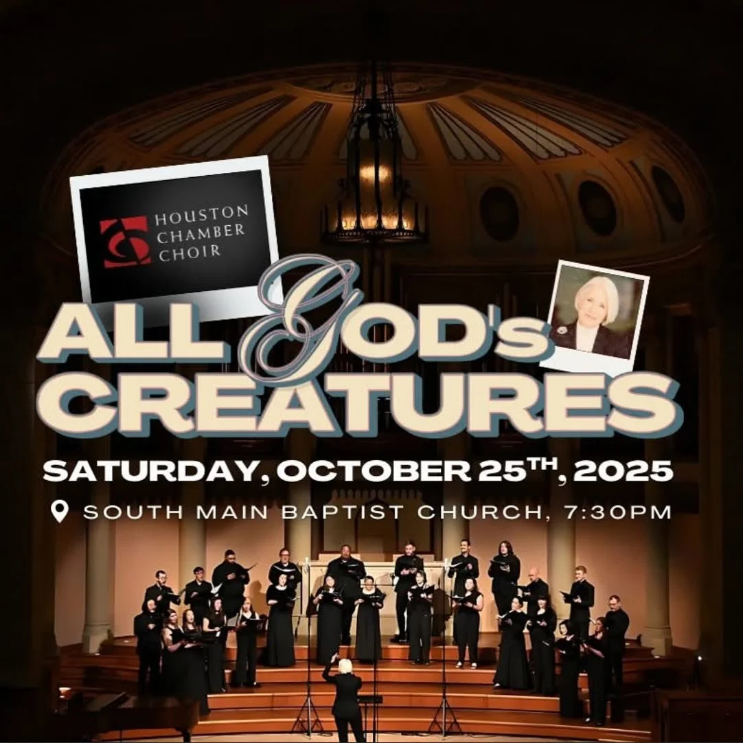 Y&rsquo;all don&rsquo;t want to miss our concert this Saturday.. All God&rsquo;s Creatures!! From wonderful favorites like Britten&rsquo;s Rejoice in the Lamb and Kevin Putz&rsquo;s If I Were a Swan to an amazing world premiere from @daniel.knaggs.mu