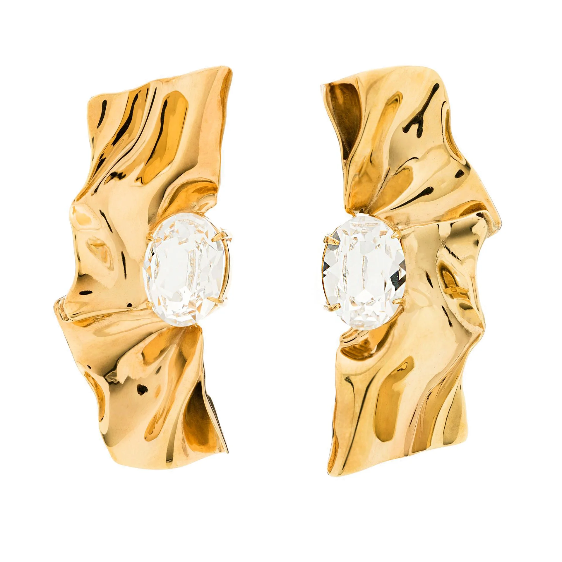 SK6900-GC_Pleat_Crystal_earrings_Gold_clear.jpeg