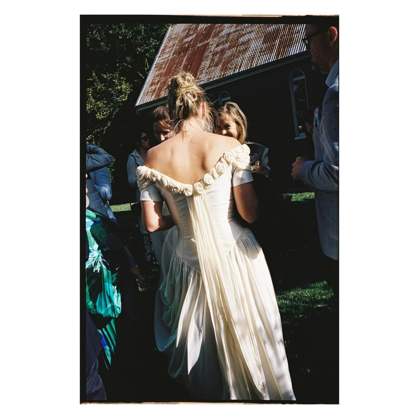 Celesta in her incredible @fruitful_bridal dress. If you are after something vintage and one of a kind, she&rsquo;s your gal 🍒 

@scrub.hill 

🏷️ Melbourne wedding photographer