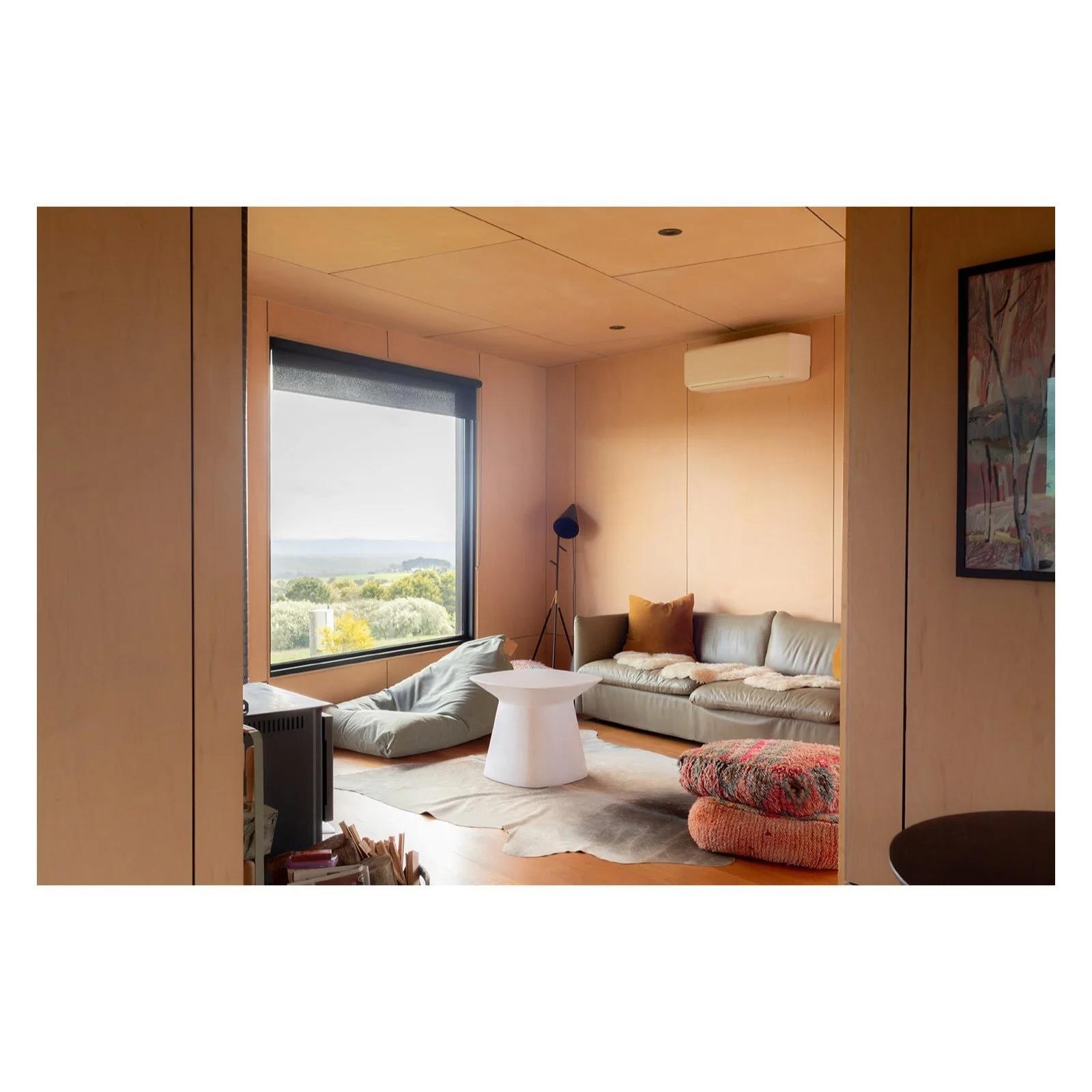 Boutique accommodation photographer in Central Victoria, creating relaxed, design-led imagery for unique stays ❋ 

Peaceful @lumella_daylesford resting amongst the rolling fields ☁️ 

Every space has its own personality. The way the light falls, the 