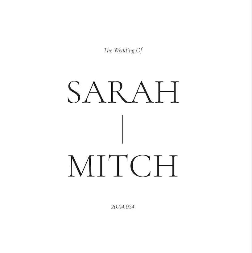 Wedding album cover example 3