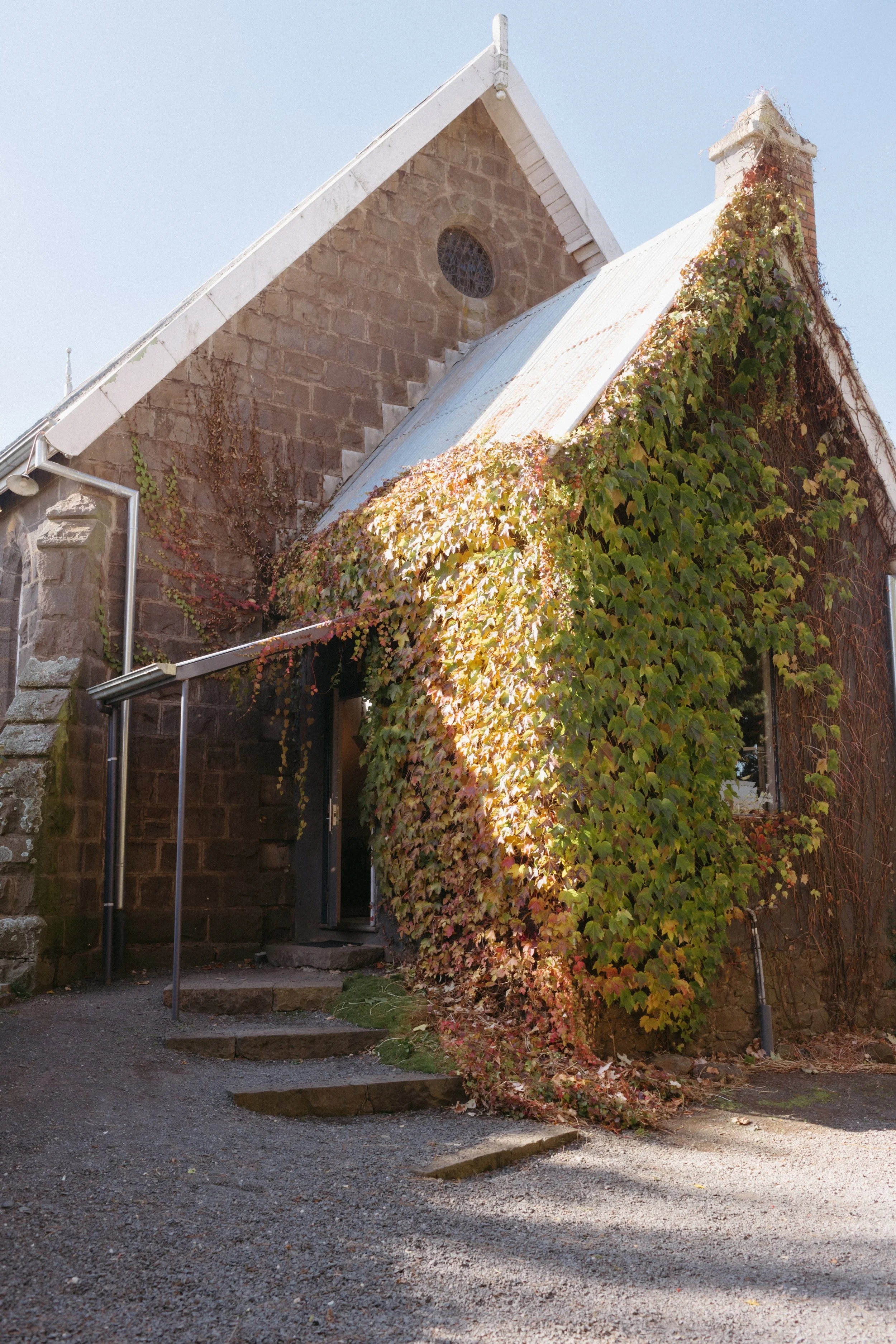 Scrub Hill wedding ceremony in church space with natural light
