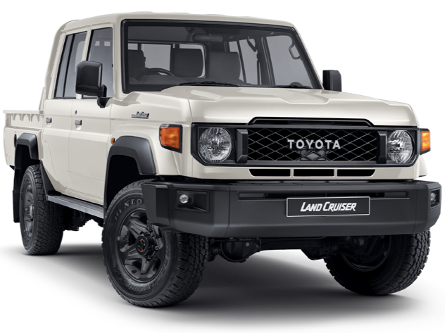 White 79 Series Land Cruiser with engineered child restraint anchor points installed in second row, ADR-compliant child seat anchor modification certified by VASS1089 in Victoria