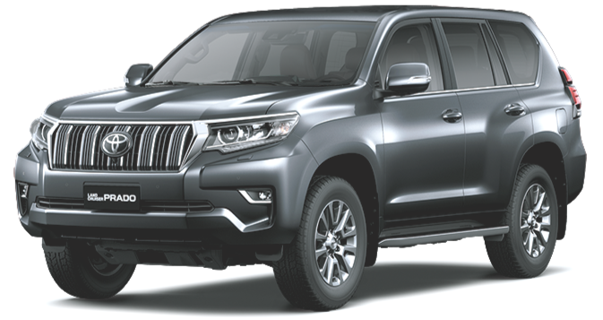 Silver Toyota Land Cruiser Prado 150 Series with engineered third row child restraint anchor point installed in third row seats, ADR-compliant child seat anchor modification certified by VASS1089 in Victoria