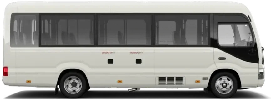 Toyota Coaster bus in at VASS1089 warehouse installing additional anchor points, with vass certificate by Victoria's highest rated VASS engineer.