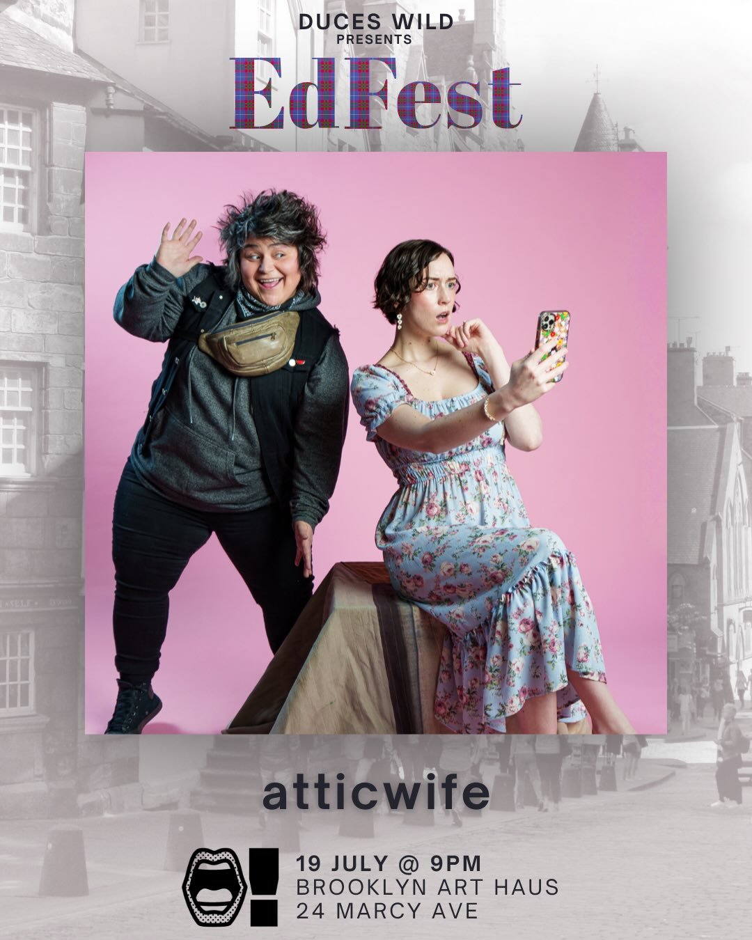 SURPRISE GIRLIES!!!! 💖💕⭐️

atticwife has another show in New York 💘

Catch us at @bk_arthaus on July 19th at 9PM 🥰

Tickets in our bio, and make sure to check out the other lovely shows at EdFest while you&rsquo;re at it! 

Special thanks to @duc