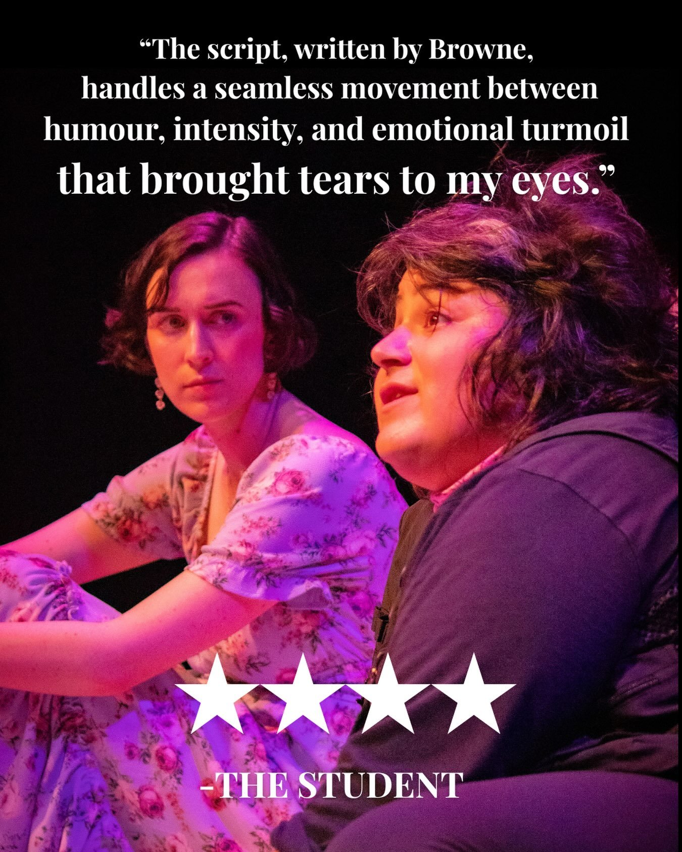our first Fringe review is in 💖💖💖💖💖💖💖💖

thank you to Hailey Honey for the lovely write up!
