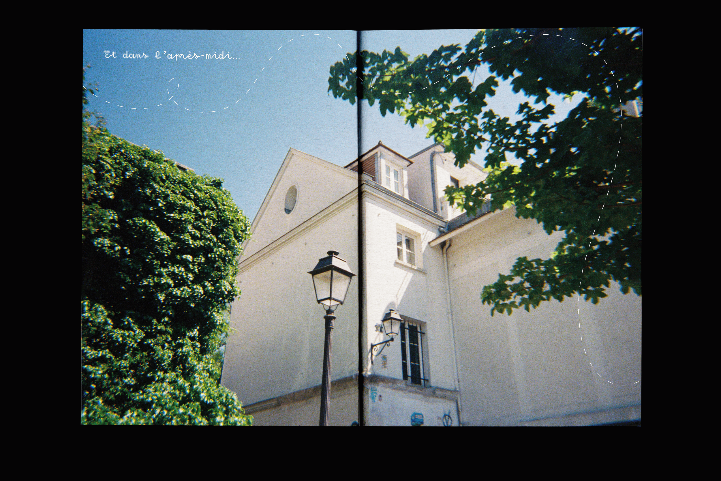 A zine I created to showcase the film photos I took while in Paris