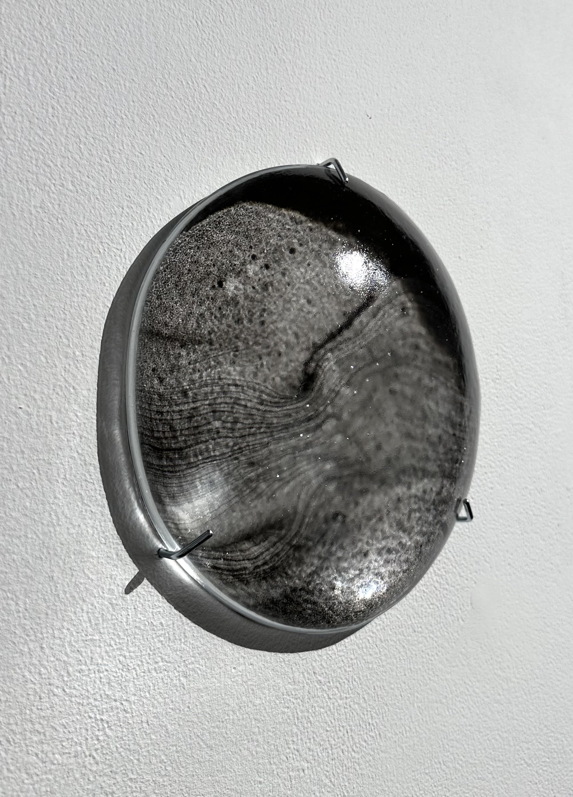 Parcelles, 2024 🔴 VENDU/SOLD - Glass, river water and India ink on Yupo paper - Photo: Michael Patten