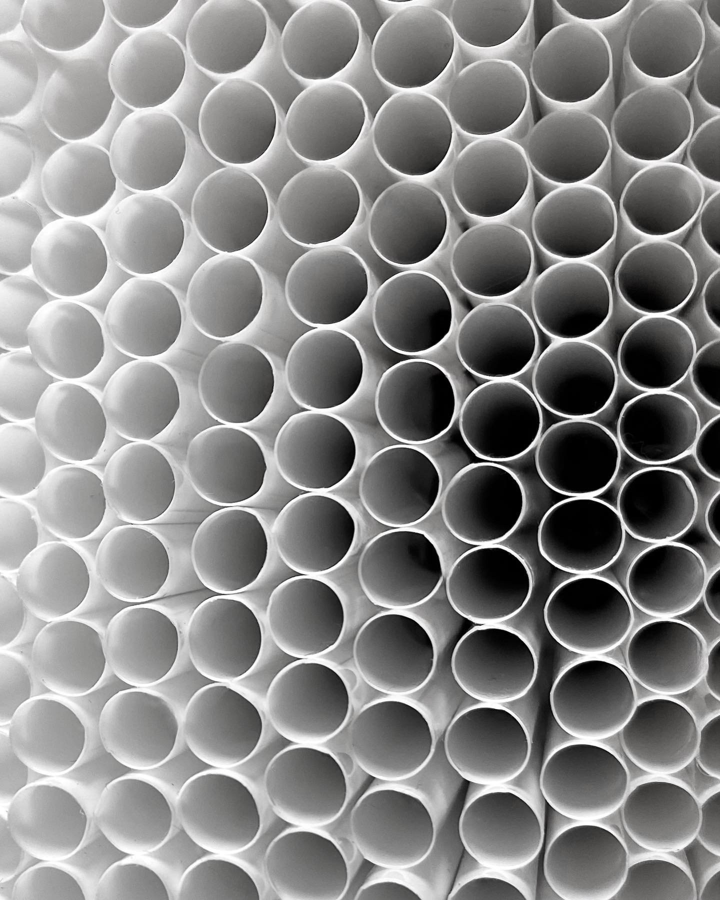24,750 straws, 2022 - Plastic straws, MDF, paint - 5’ x 5,5’ x 1’ - Not for sale