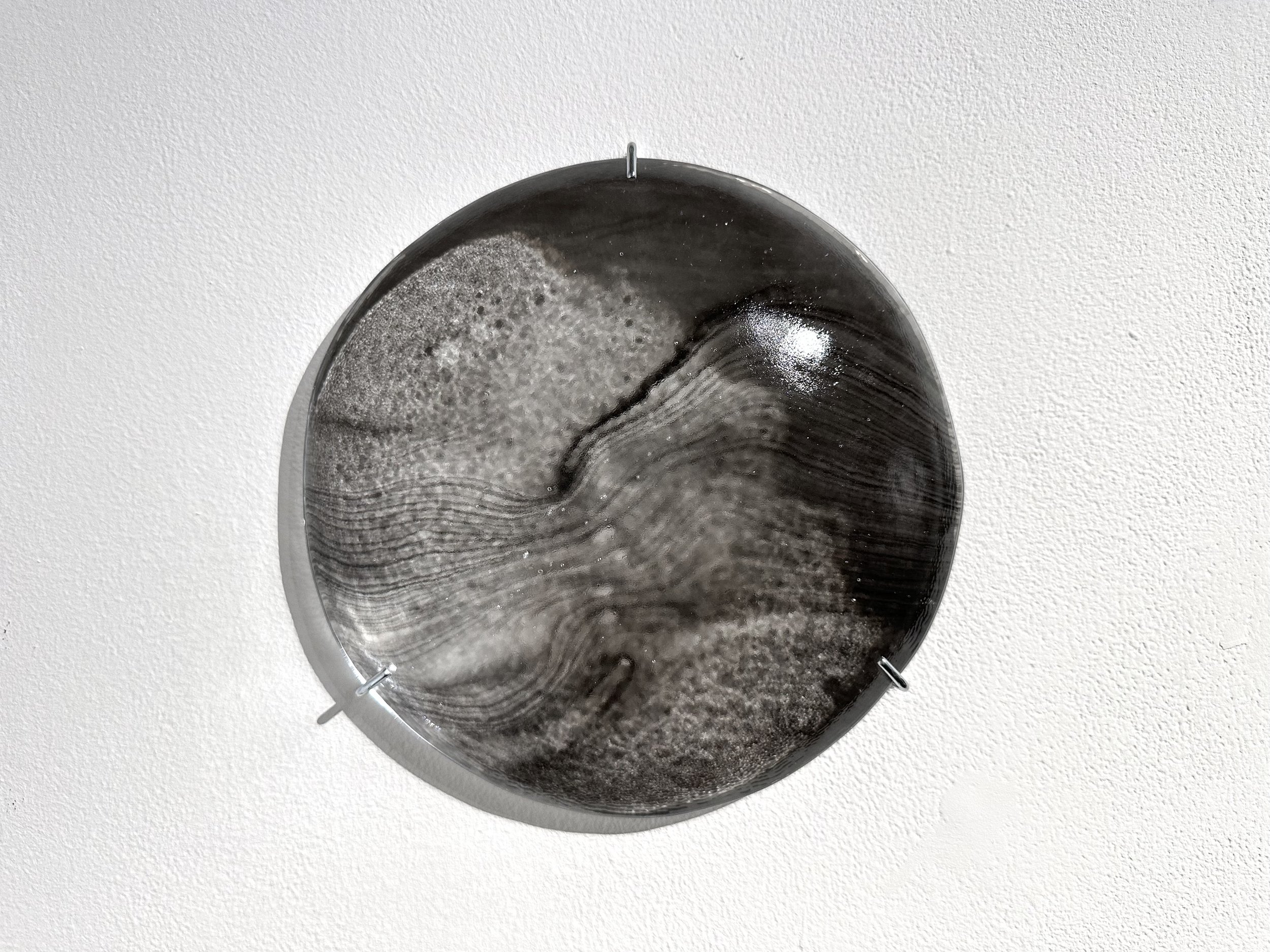 Parcelles, 2024 🔴 VENDU/SOLD - Glass, river water and India ink on Yupo paper - Photo: Michael Patten