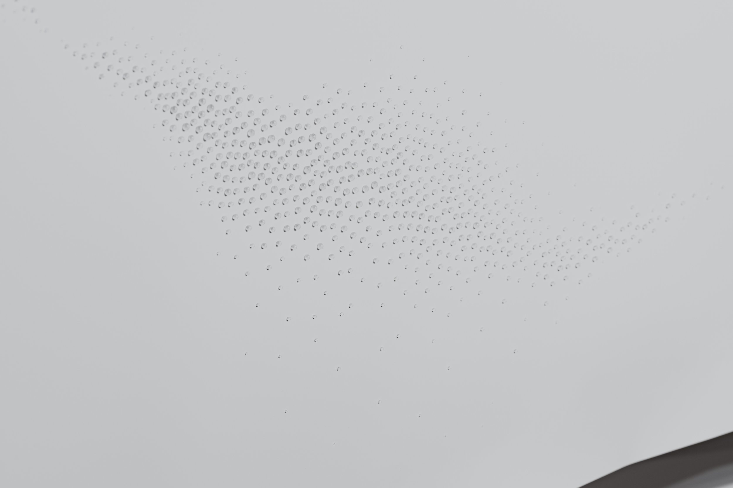 Une à une, 2024 (detail) - Glass on Yupo paper, wood and metal - 487 cm x 121 cm x 76 cm - Price upon request - Photo: Michael Patten