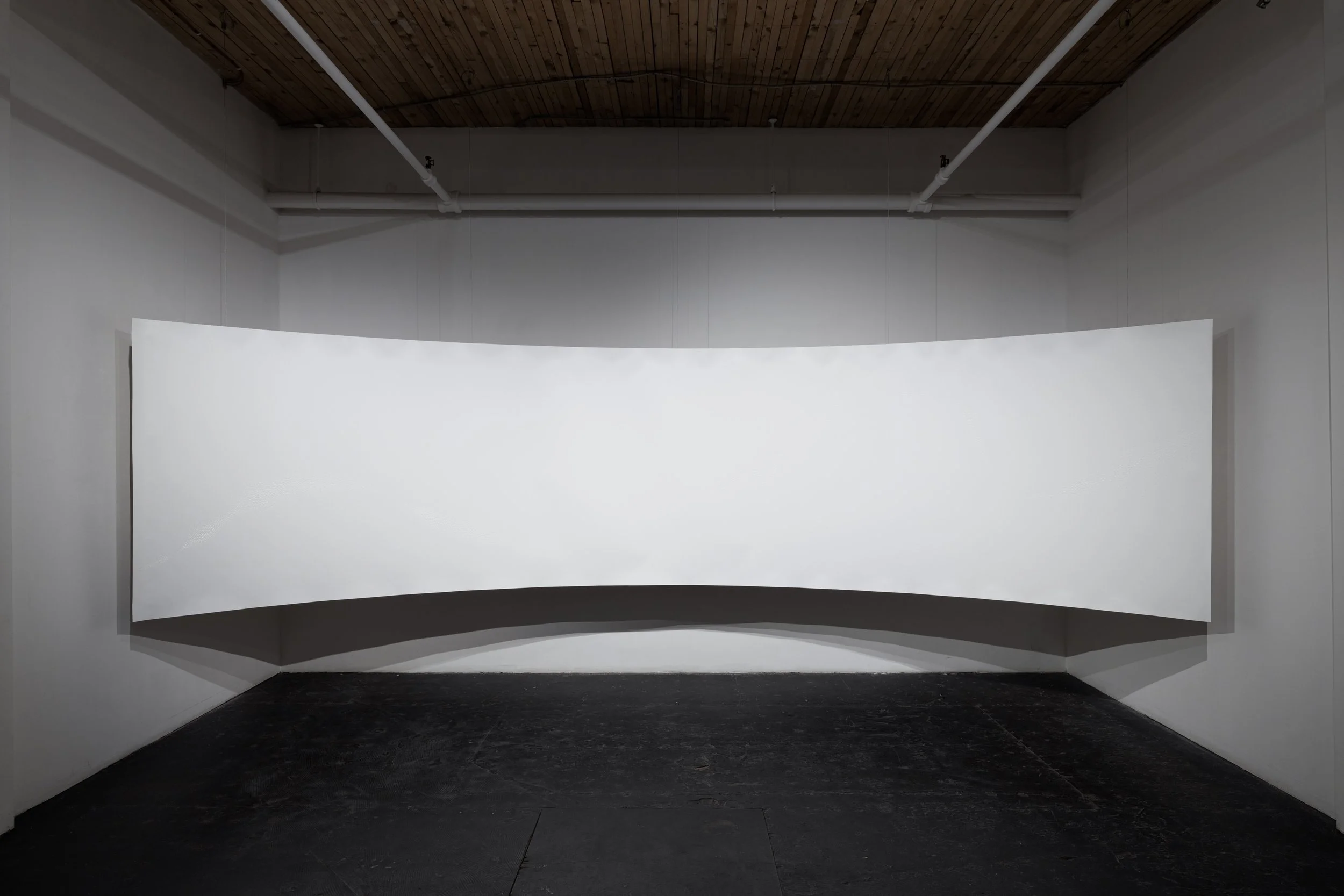 Une à une, 2024 - Glass on Yupo paper, wood and metal - 487 cm x 121 cm x 76 cm - Price upon request - Photo: Michael Patten