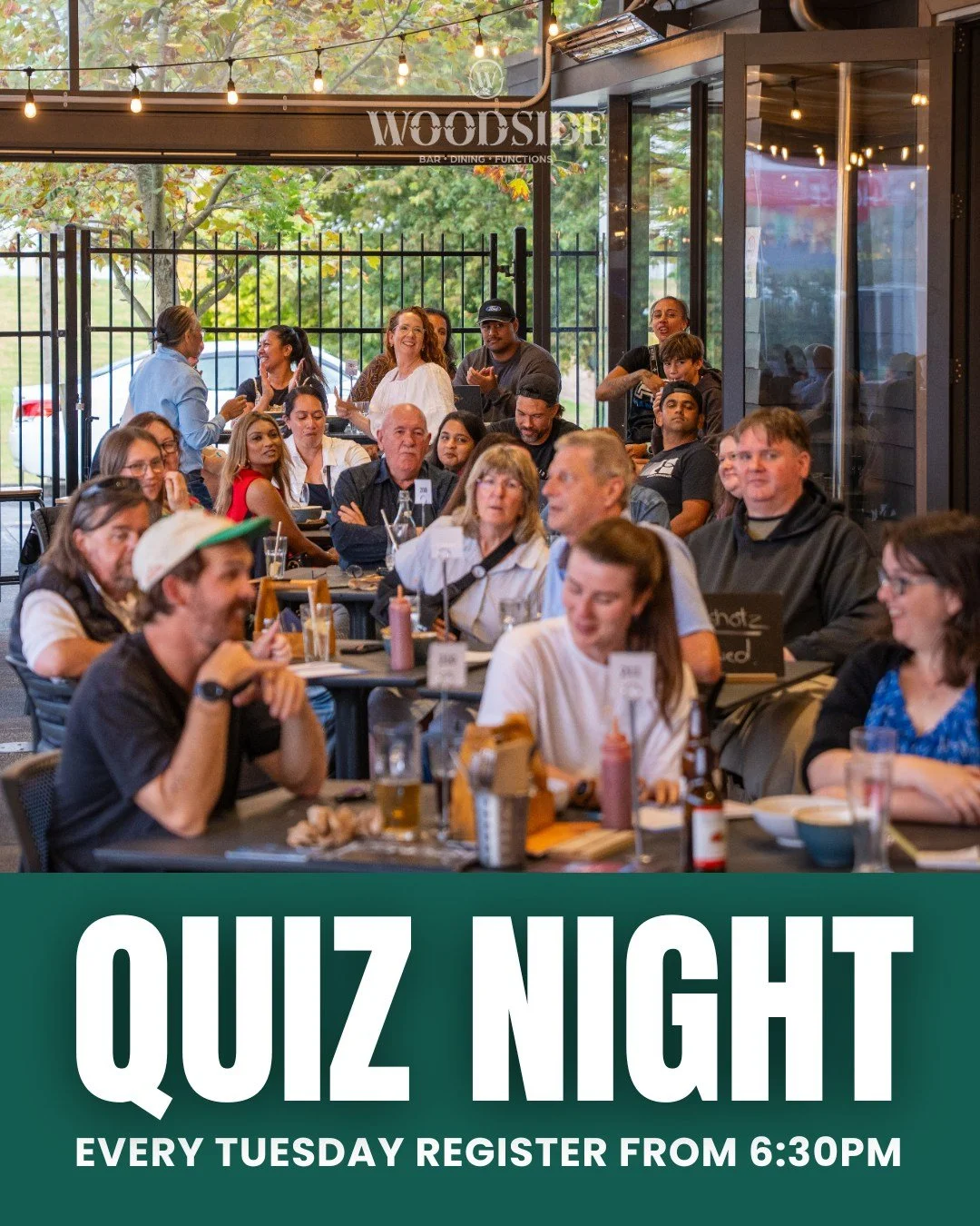 The questions are ready&hellip; are you? 👀

⏰ Register from 6:30pm
🧠 Quiz kicks off at 7pm

Woodside vouchers for prizes up for grabs! See you tonight ✨