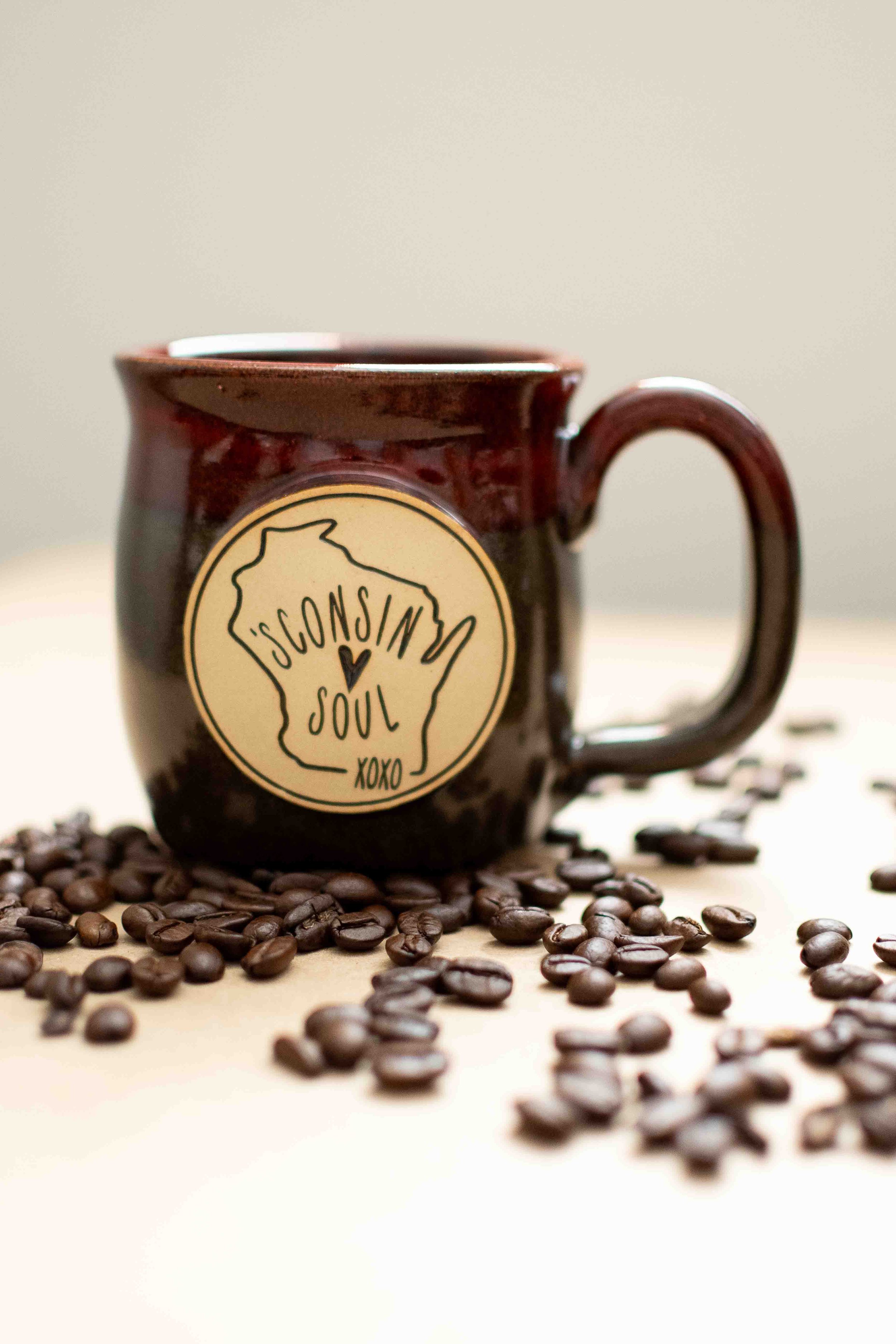 Sconsin Soul Java Mug and coffee beans.jpg