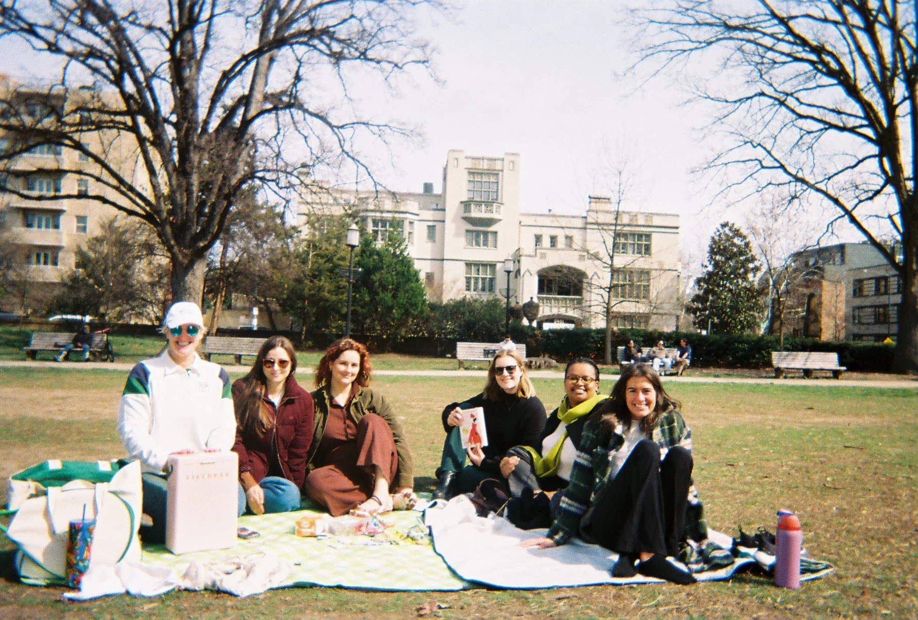 women at a bookclub picnic